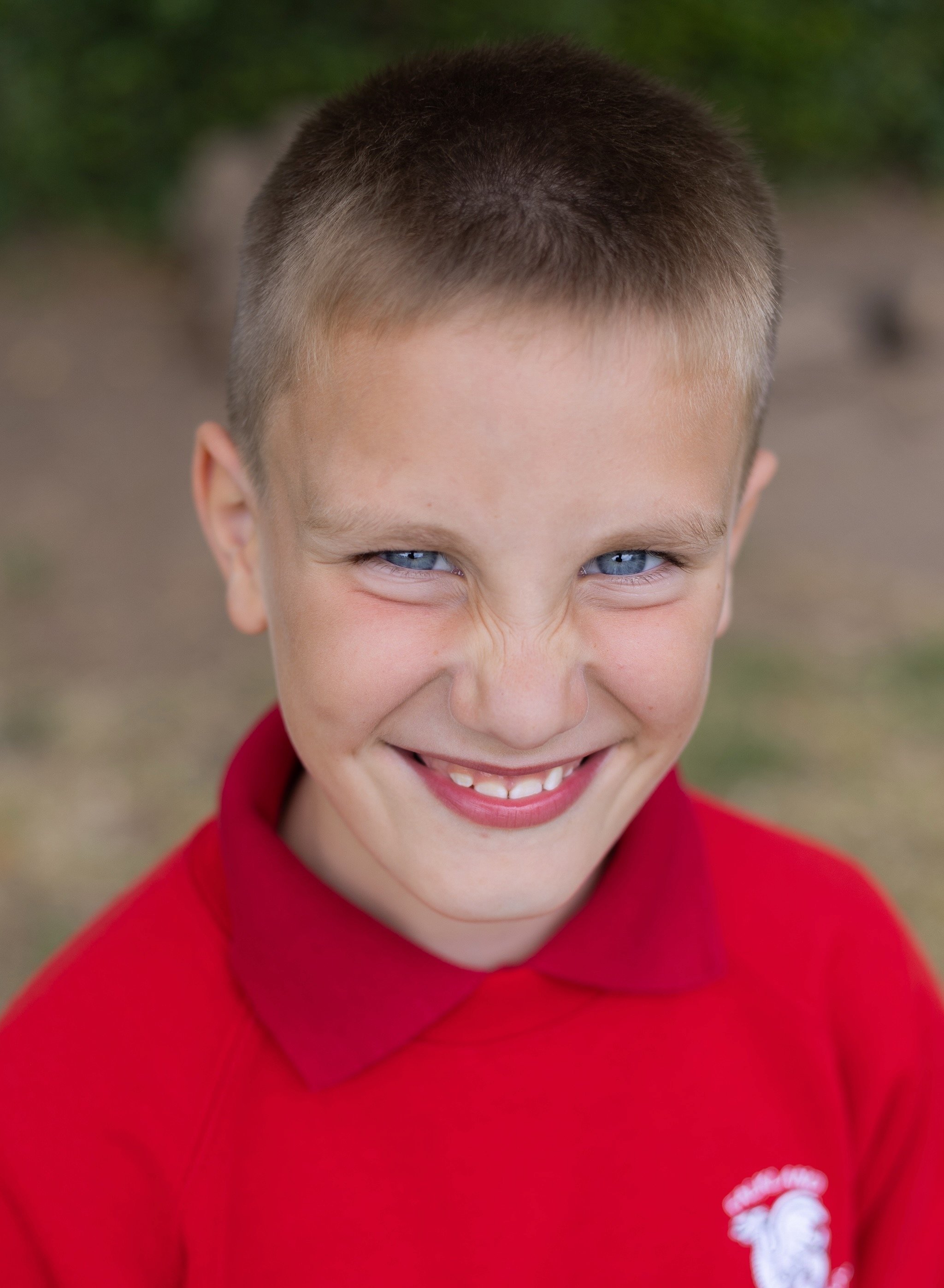 Boy looking at camera for school pictures, west berkshire school pictures 