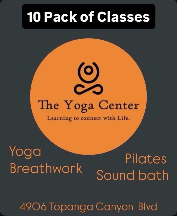 5. 1 of 3 packs for ten classes to The Yoga Center. Value: $250 Starting bid: $80