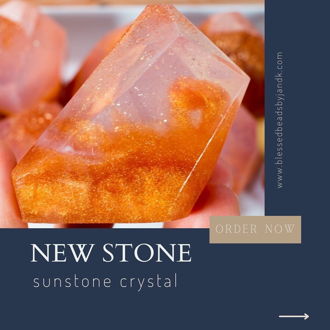 New Stone Alert ✨

Check out the new sunstone crystal in our hope set. Sunstone fills your heart with positive energy and soak you in the spirit of good luck.