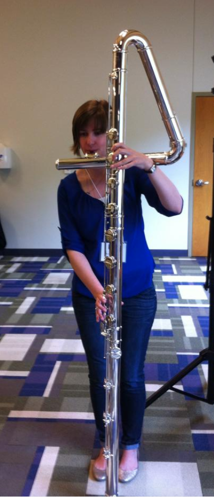 Anne-Marie plays a Contrabass Flute