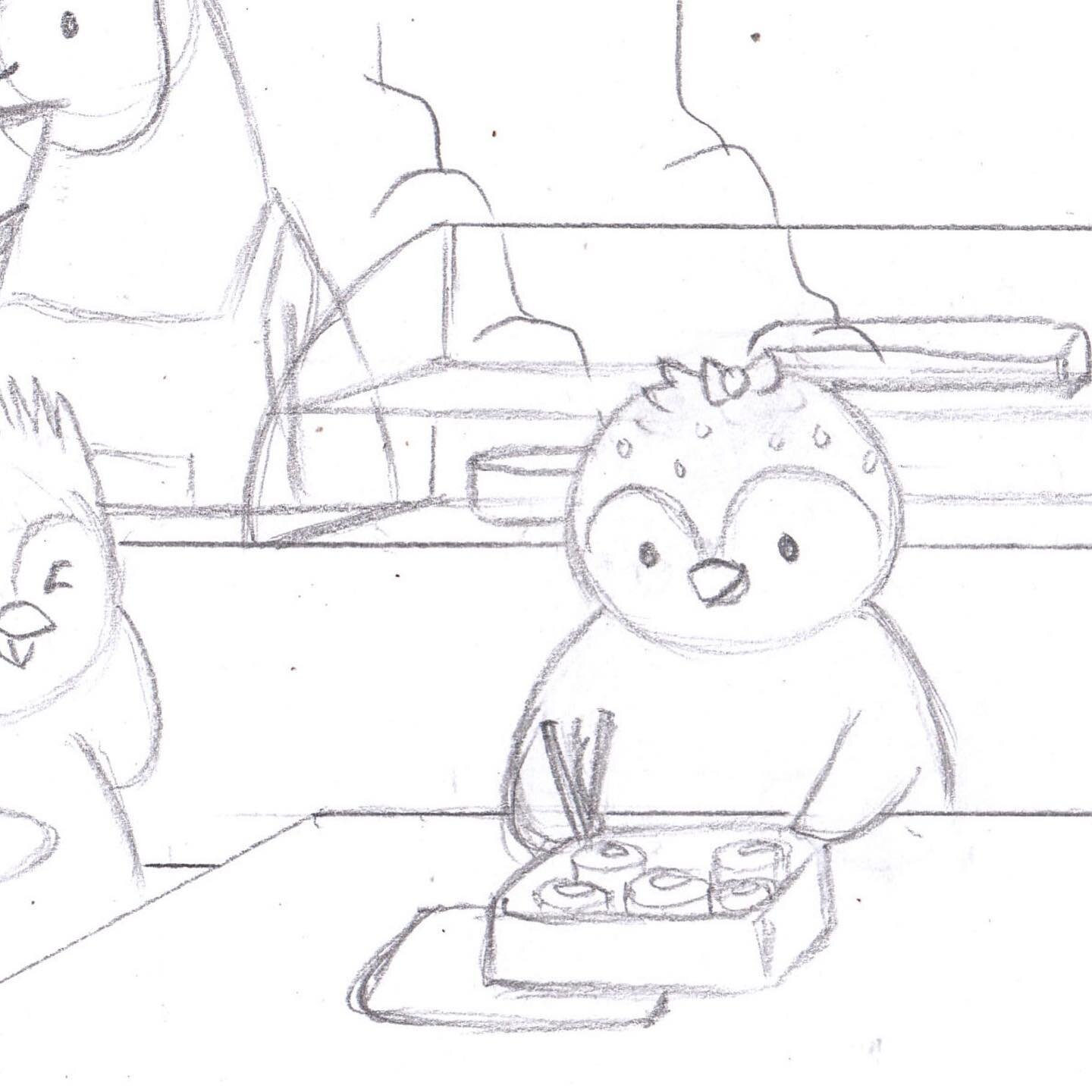 I&rsquo;m getting my new book ready, and I&rsquo;m excited to share one of my favorite pages with you in sketch form. When I was growing up, I sometimes got teased for my lunch being different from other kids.  Hence my fascination with Lunchables la