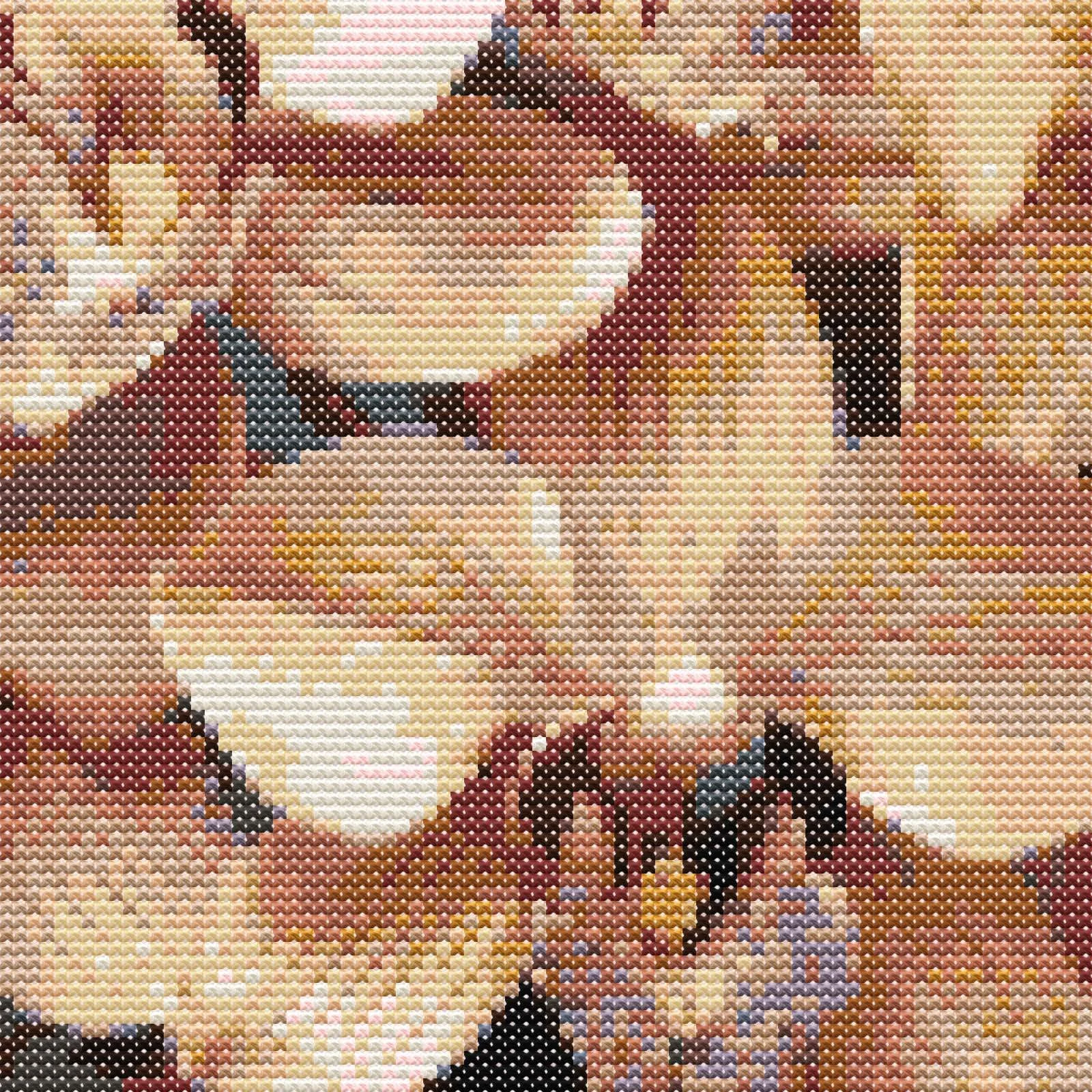 Orchid Blossom Cross Stitch Pattern: Digital Download