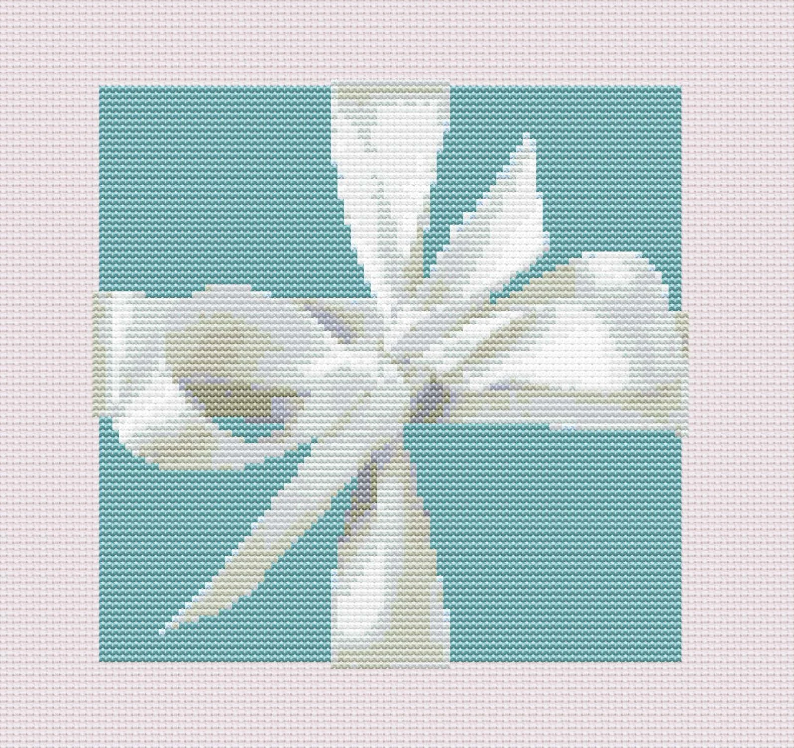 Tiffany Little Blue Box Cross Stitch Pattern: Digital Download