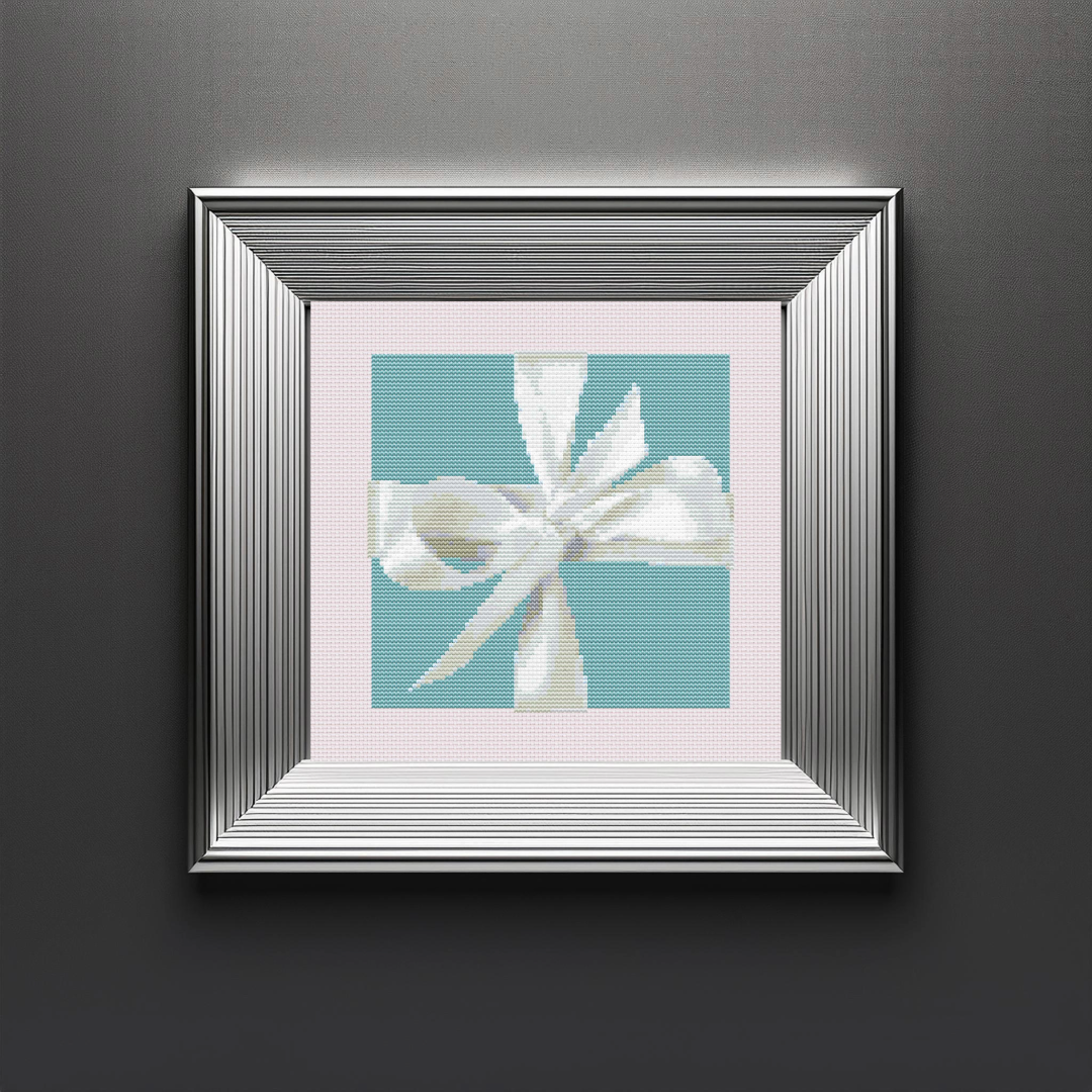Blue Box Small Pattern Tiffany Little Blue Box Cross Stitch Pattern — The Lady at Home