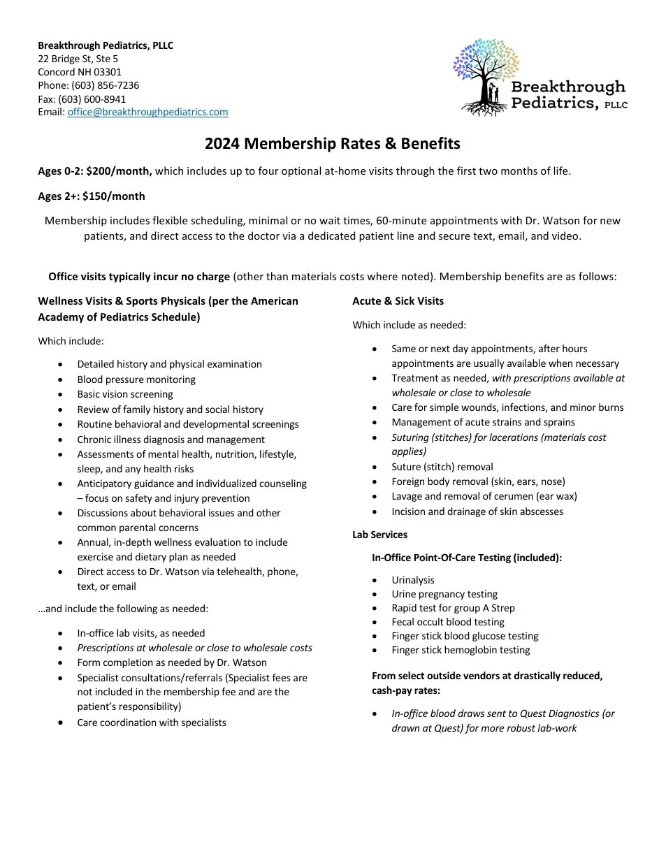 2024 Membership Rates and Benefits - Breakthrough Pediatrics PLLC.jpeg