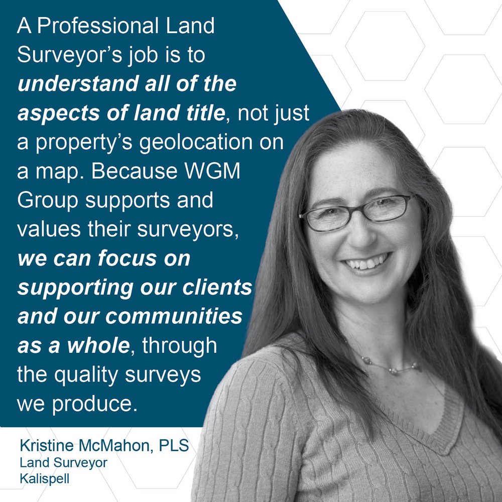Kristine McMahon, Land Surveyor