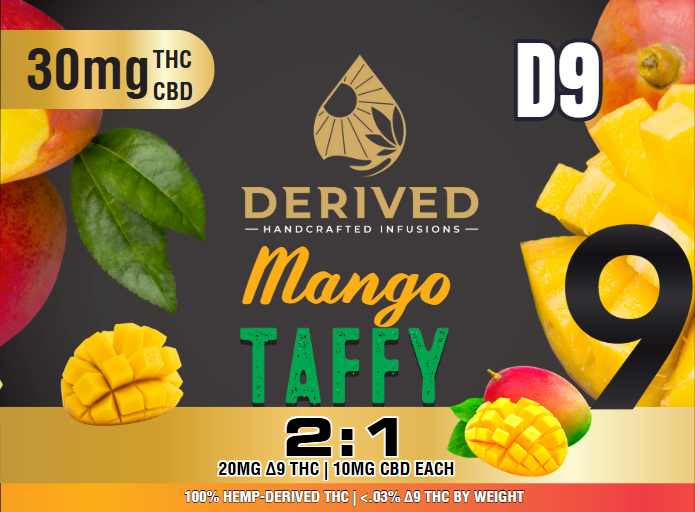 Mango Taffy 2:1 Single 20mgTHC:10mgCBD