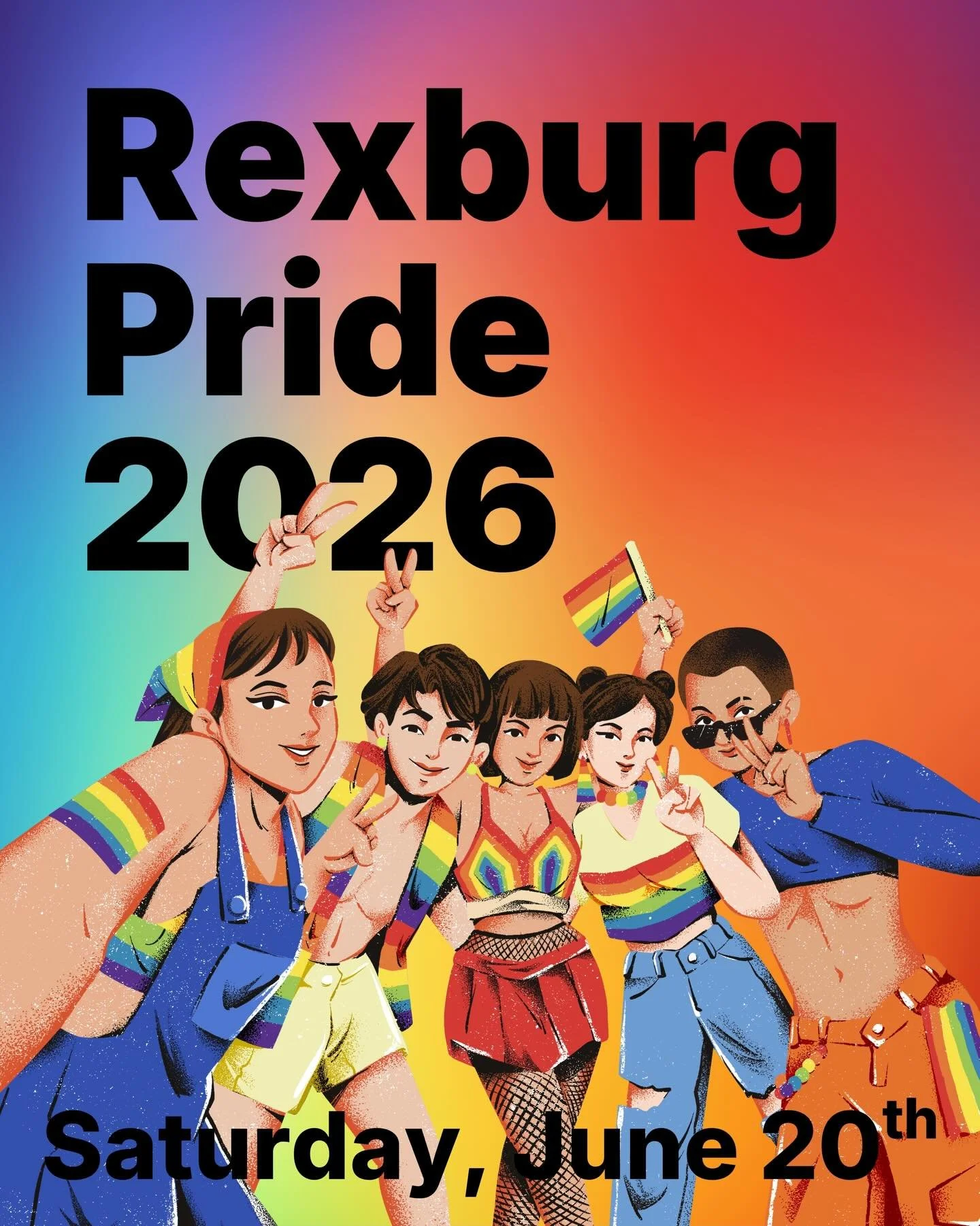 🌈 📅 Save the date: Rexburg Pride will be on Saturday, June 20th at Porter Park! Our Pride committee is so excited to be planning another amazing celebration for 2026! Follow us @rexburgpride on socials and check out RexburgPride.org to stay informe