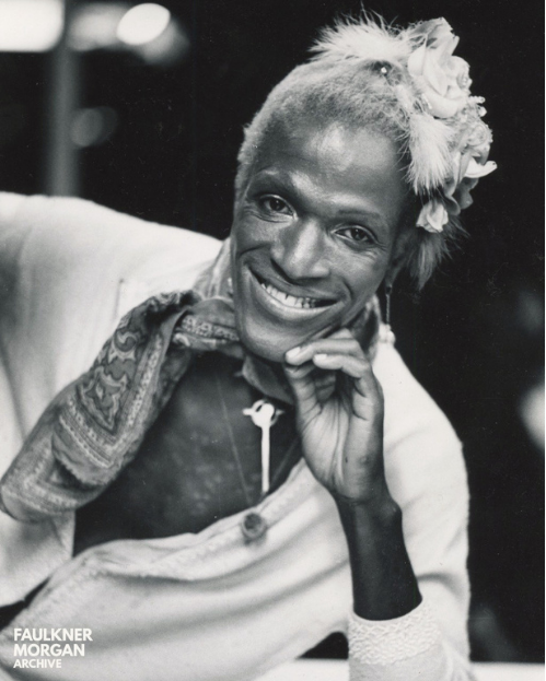 Portrait of Marsha P. Johnson, transgender activist and Stonewall figure