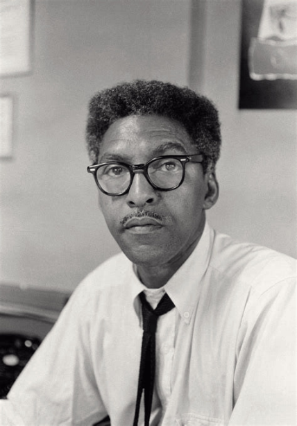 Portrait of Bayard Rustin, civil rights organizer