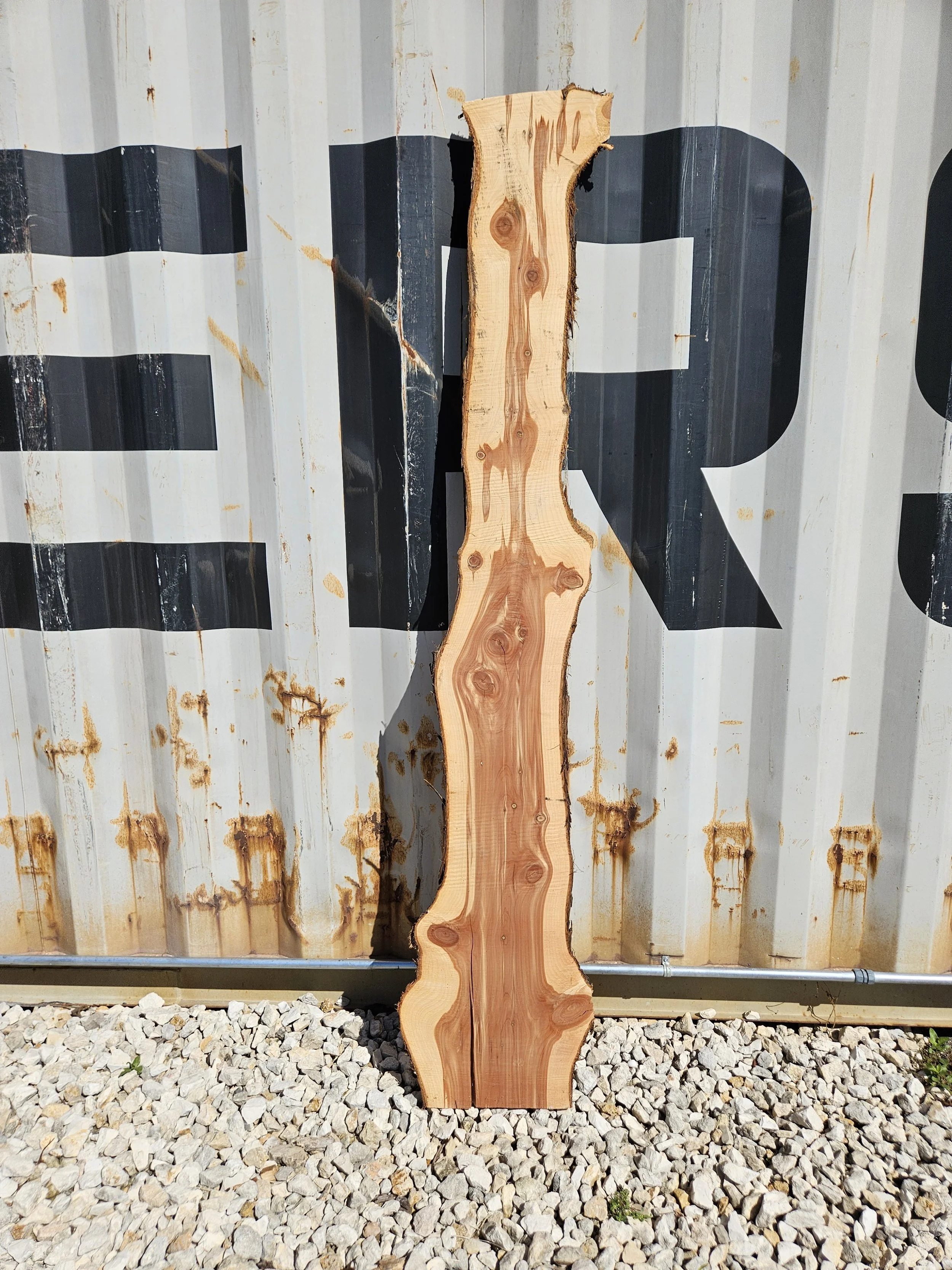Cedar	8-10" W x 45" L x 1 1/8" T 	$30