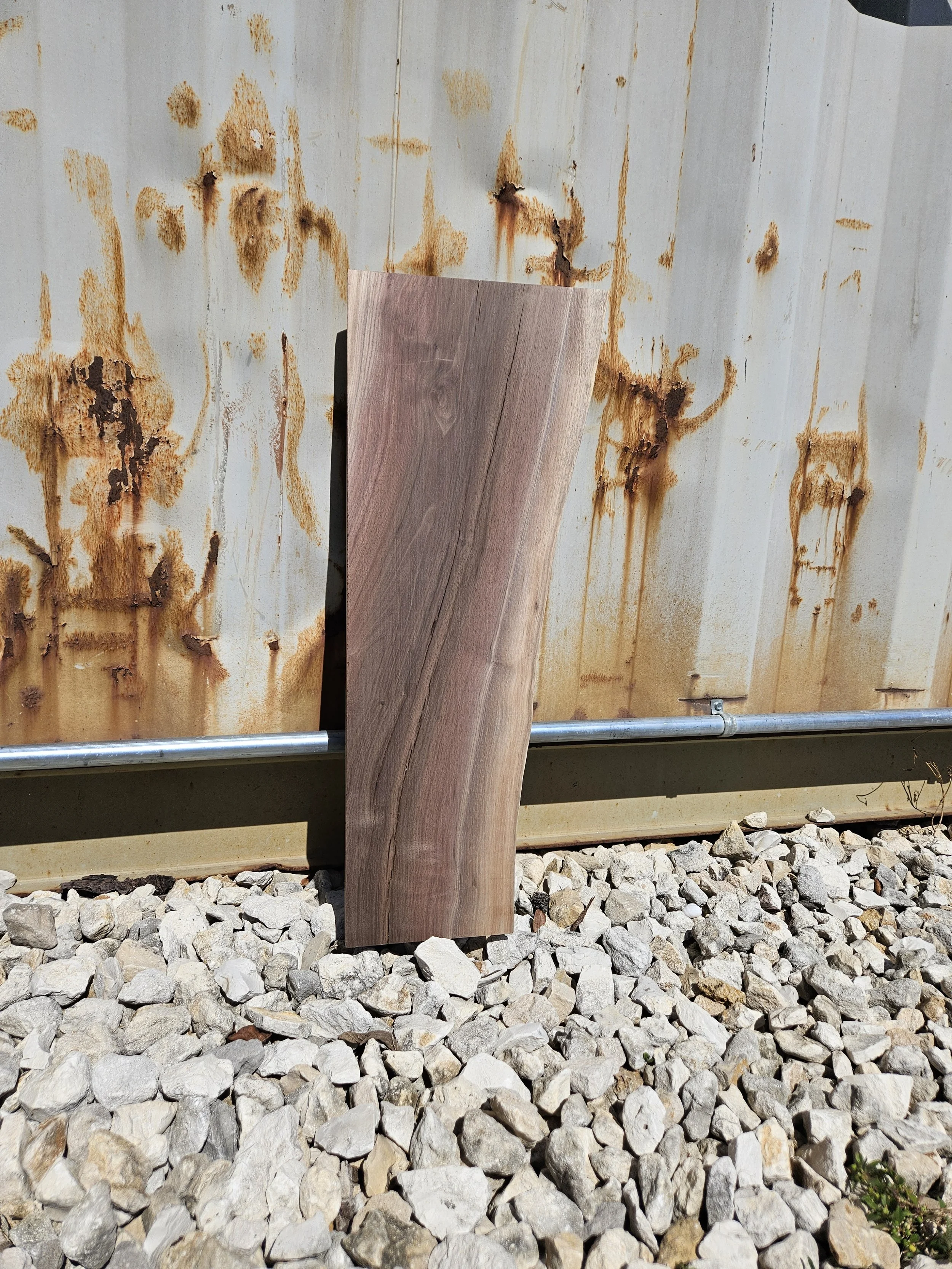 Walnut	6-9" W X 24" L x 1 7/8" T	$35