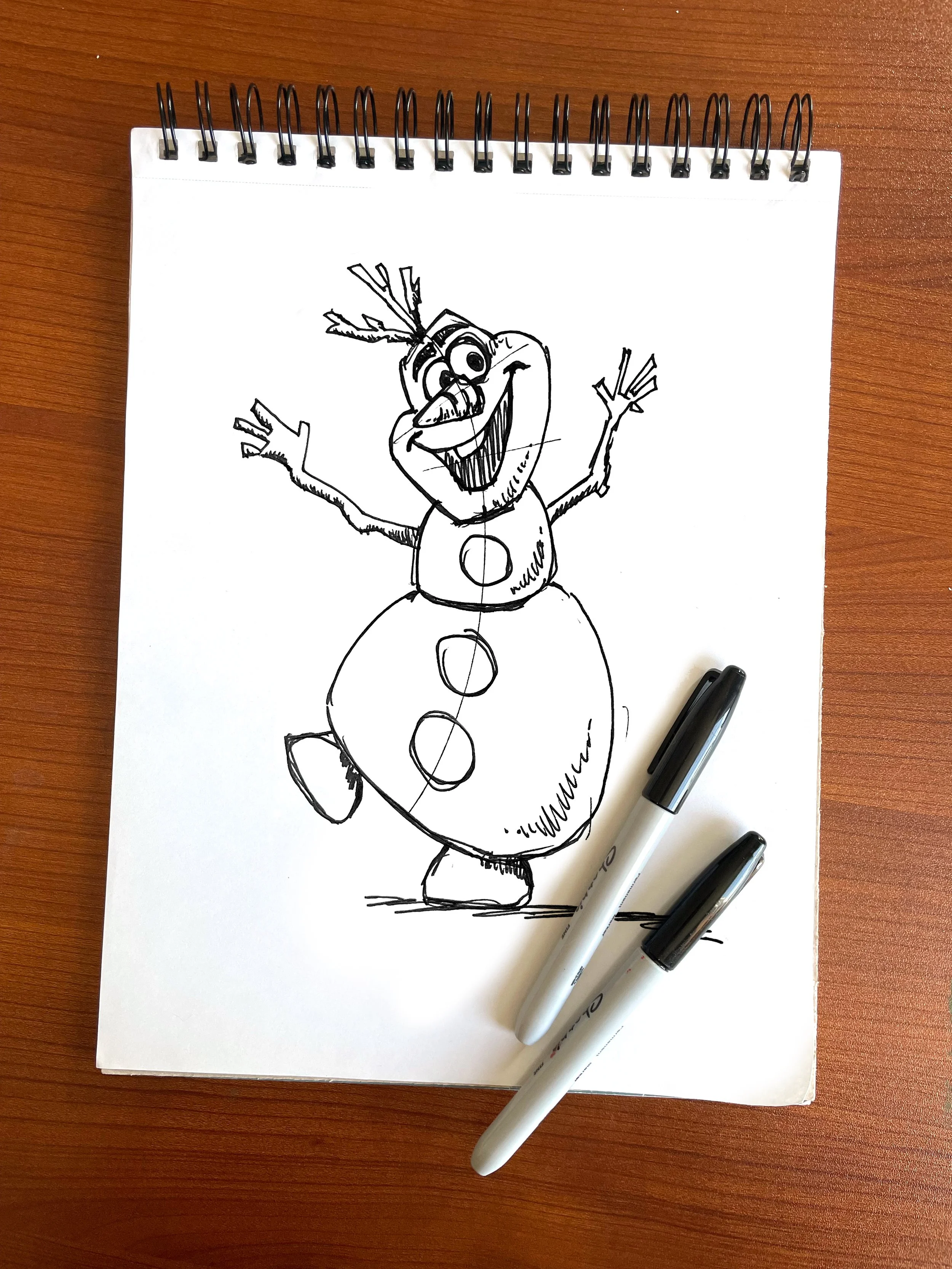 Olaf online beginners drawing class