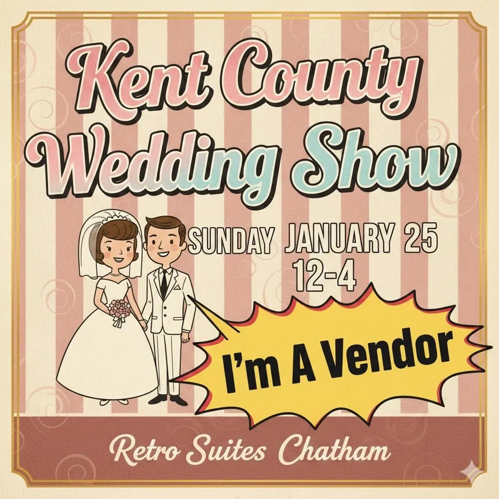 Mark the date for the next wedding show Sunday January 25th at the Retro Suites! #kentcountyweddingshow #weddingshow2026 #localweddingvendors