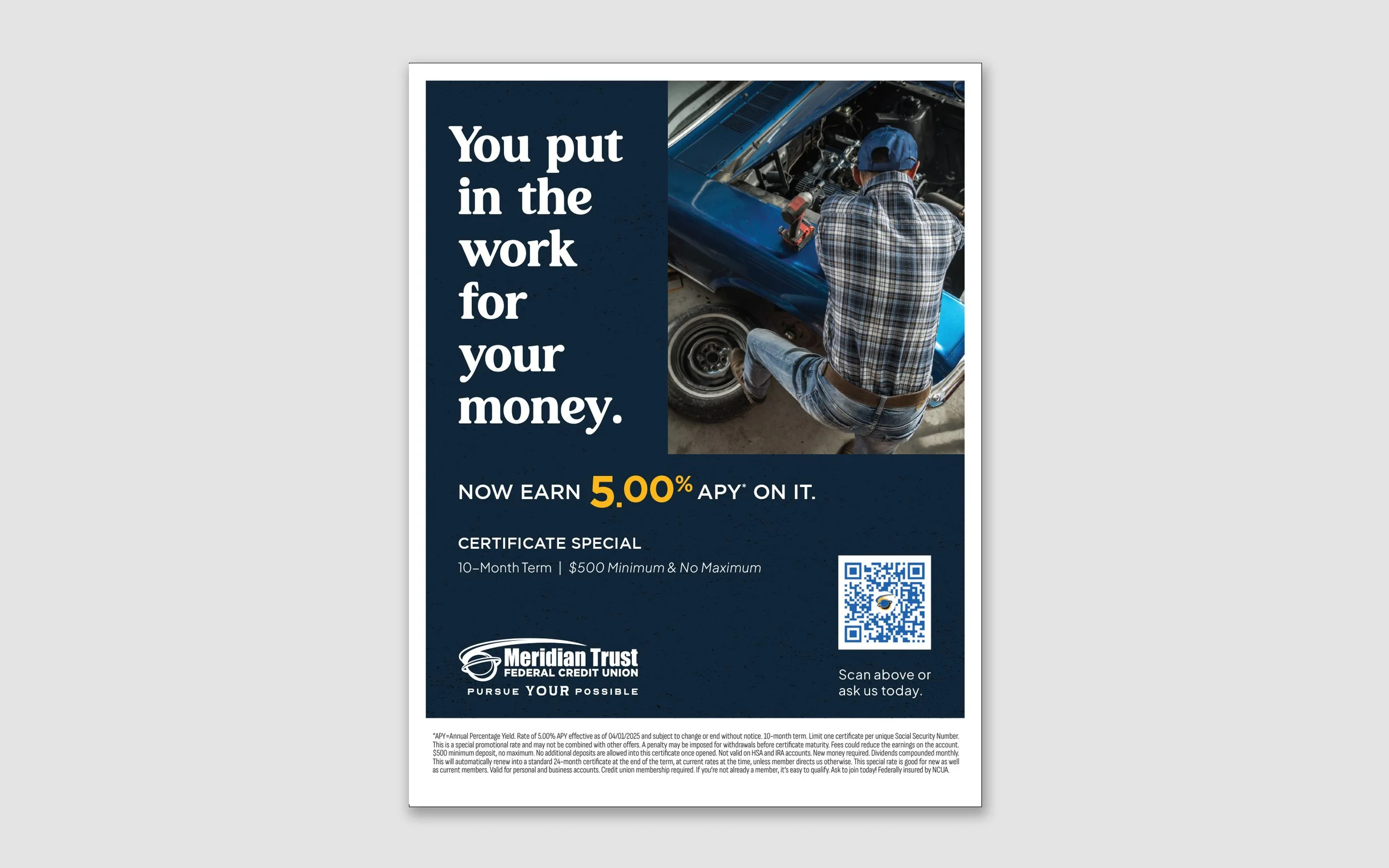 5.00% certificate special: in-branch poster