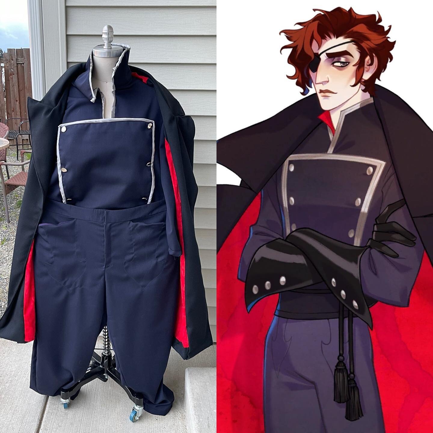 I don&rsquo;t have the proper mannequin to really show it off but I just finished this Julian Devorak cosplay commission
.
.
.
#cosplay #cosplaycommission #juliandevorak #juliandevorakcosplay #thearcana #thearcanacosplay #plussizecosplay
