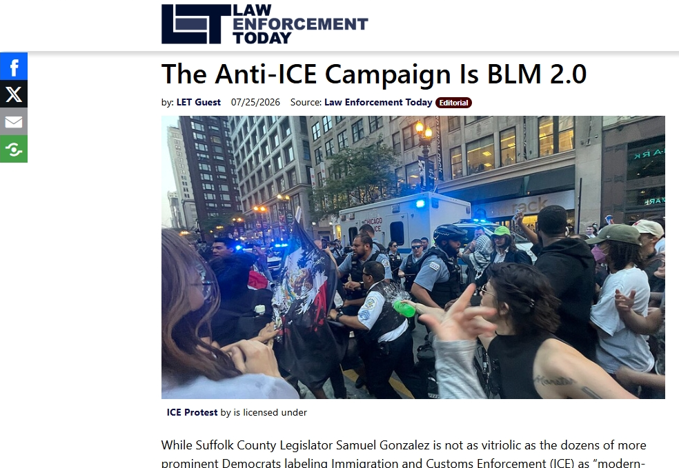 The Anti-ice campaign is blm 2.0