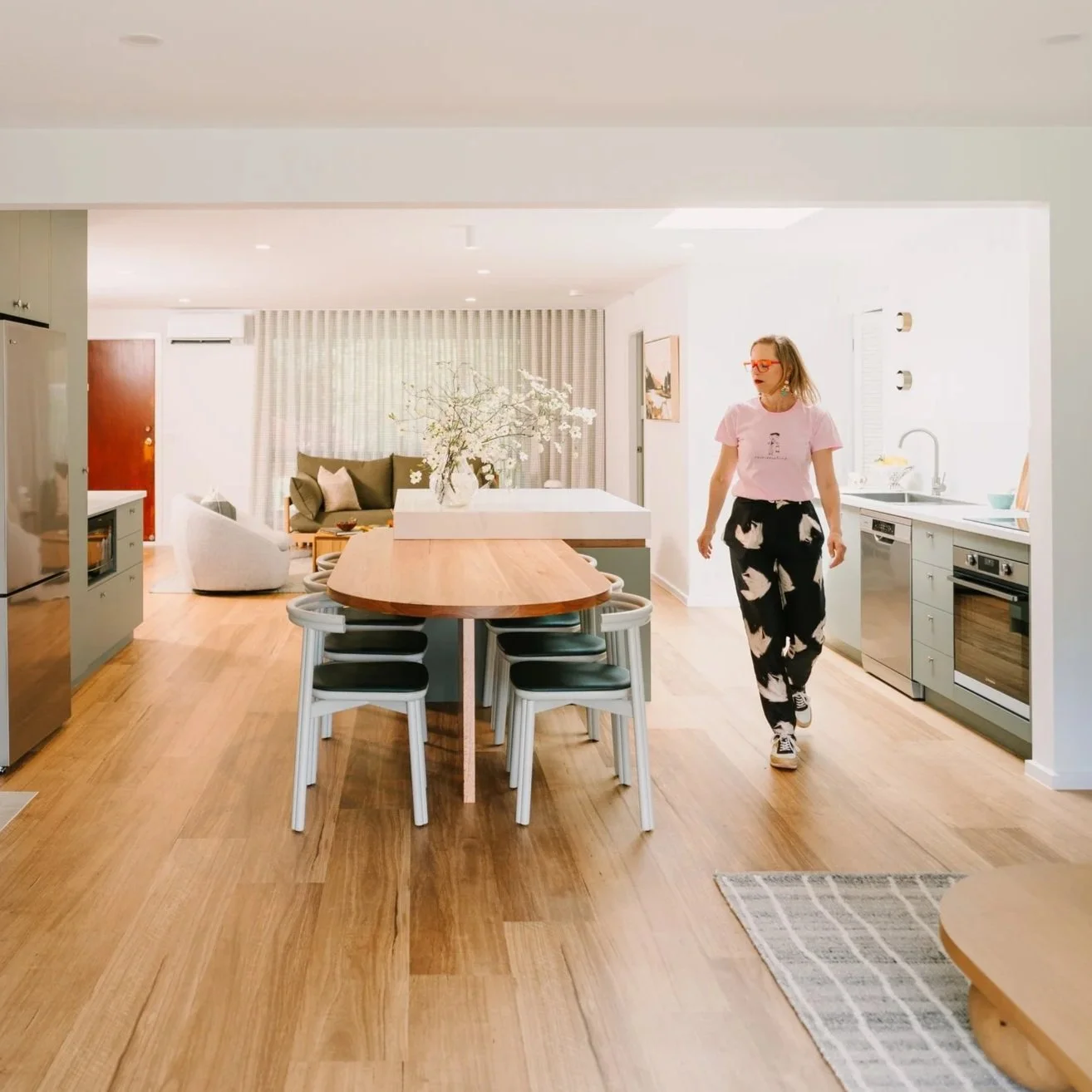The Heath kitchen has adequate space for human flow