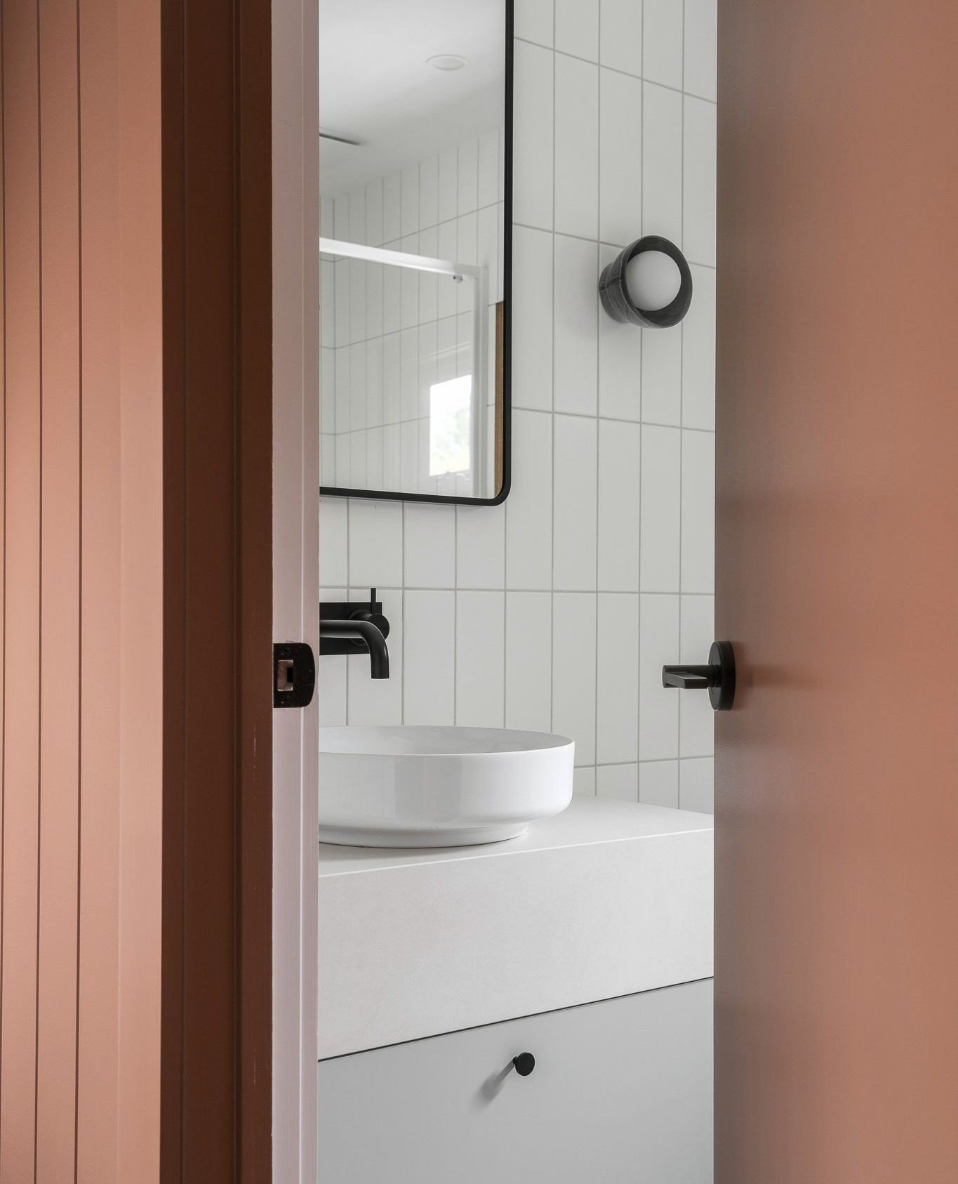 Sunday night sneak peek of the pale Spinifex-coloured vanity and ensuite from the Mystic suite at The Residence.⁠
⁠
Architect and material spec @bayleyward.architects⁠
Additional material specification and styling by @brittwhitestudio⁠
Pic by @threef