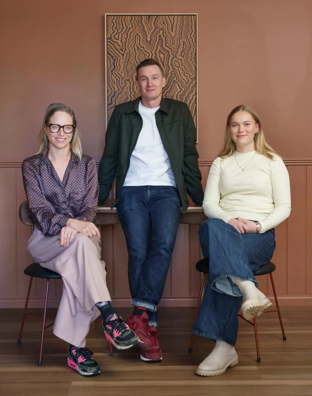 Britt Howard, Matt White and Ella Jeffs