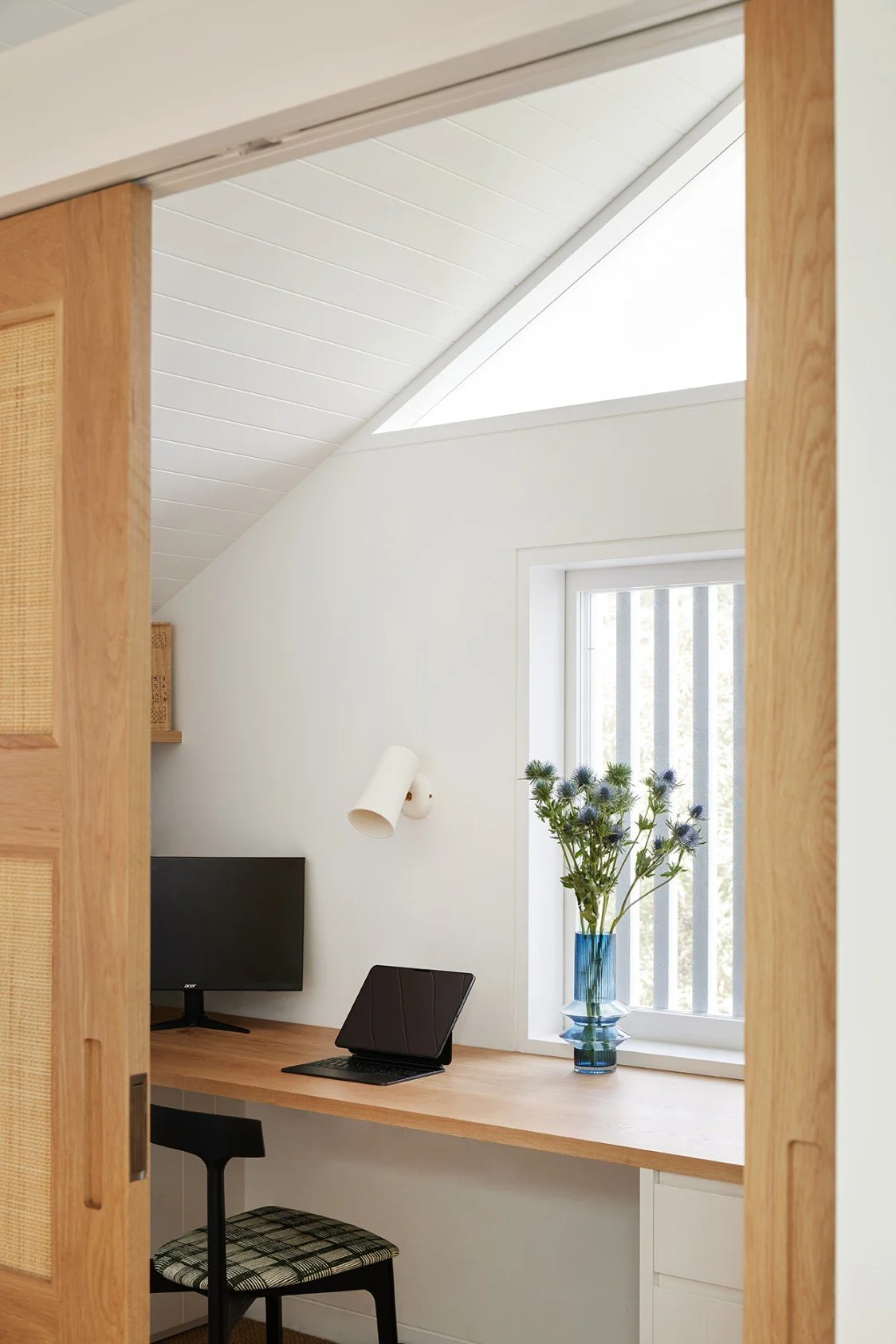 A study nook has been carefully curated within the parents' retreat on the first floor