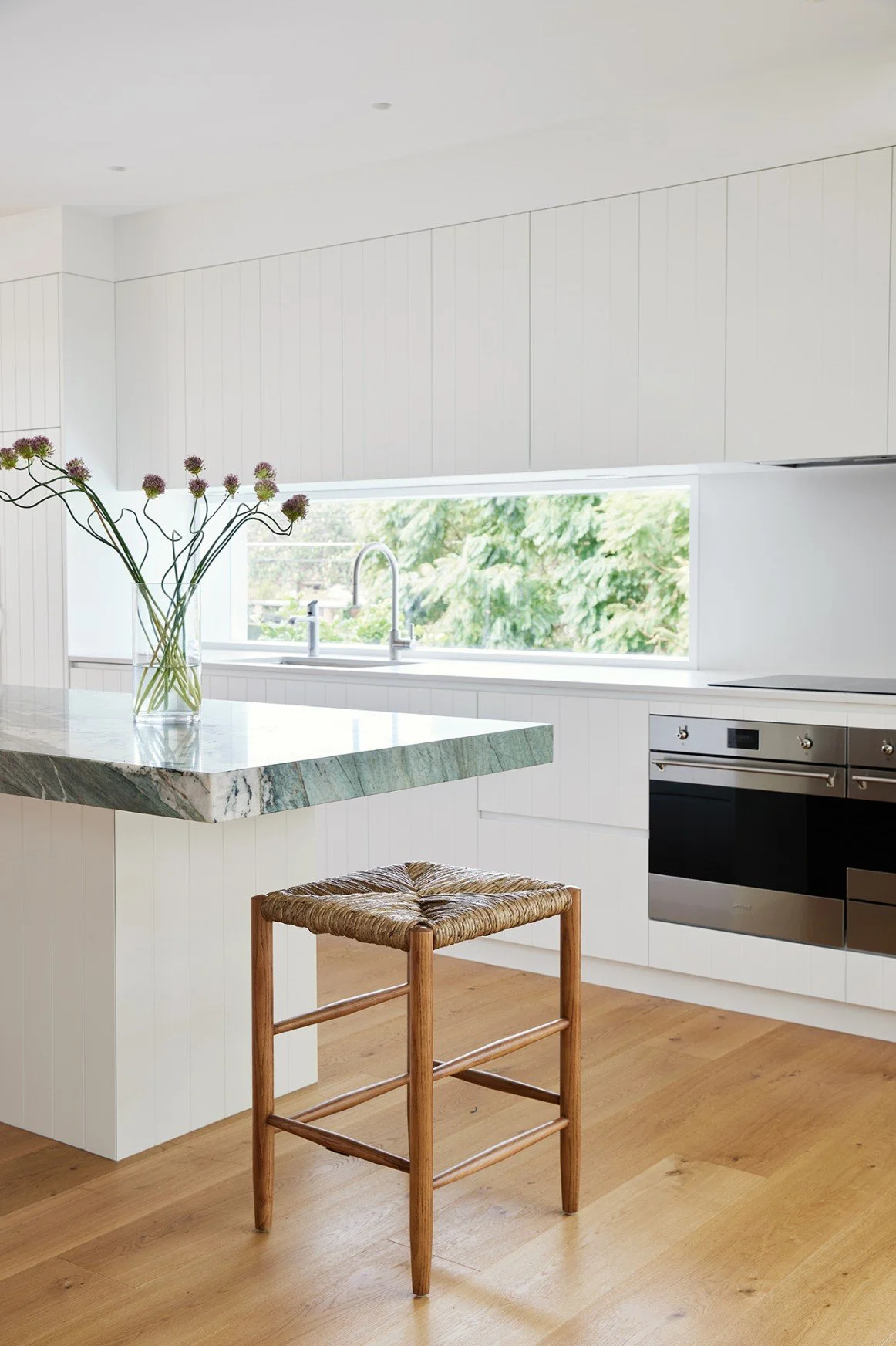 Stools by Rachel Donath in the kitchen of High Tide Freshwater