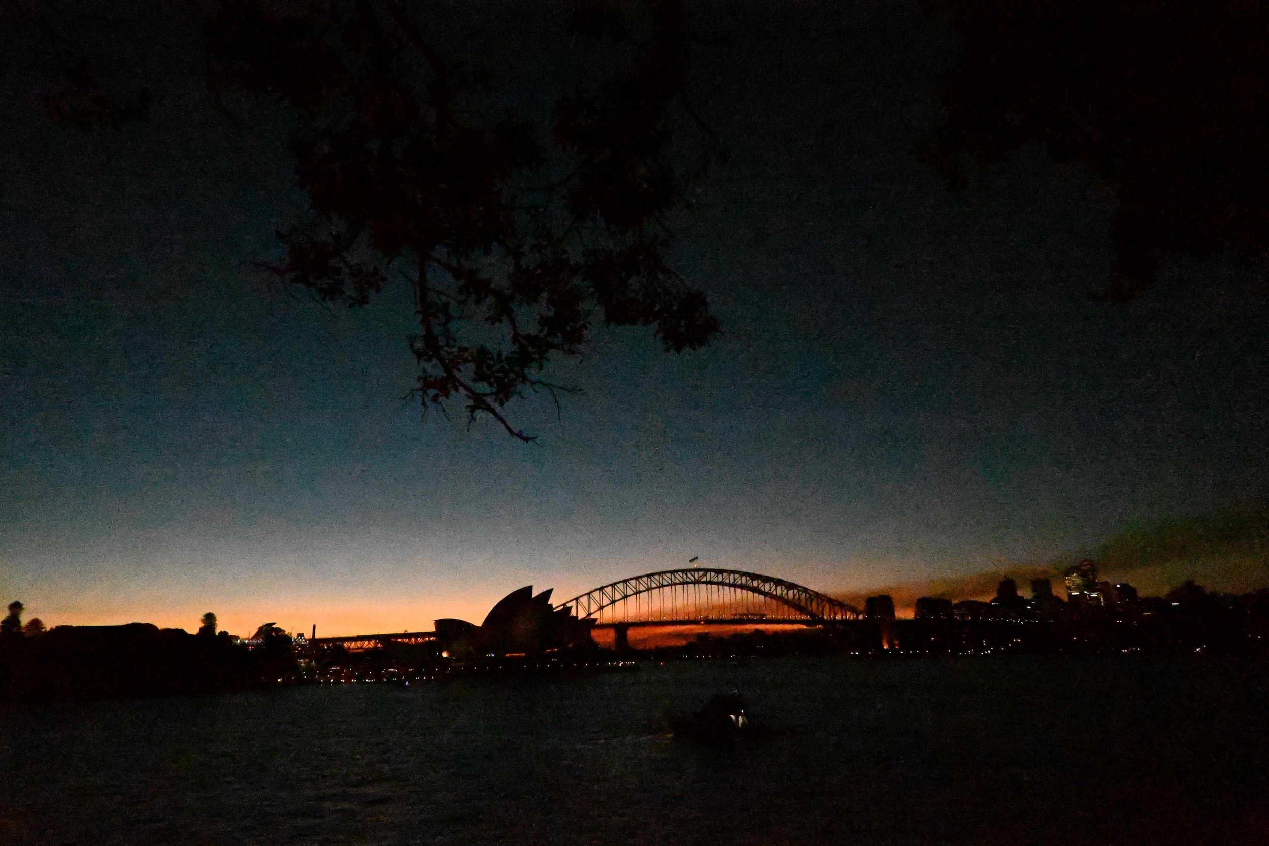 Sydney Opera House and Harbour Bridge at Sunset