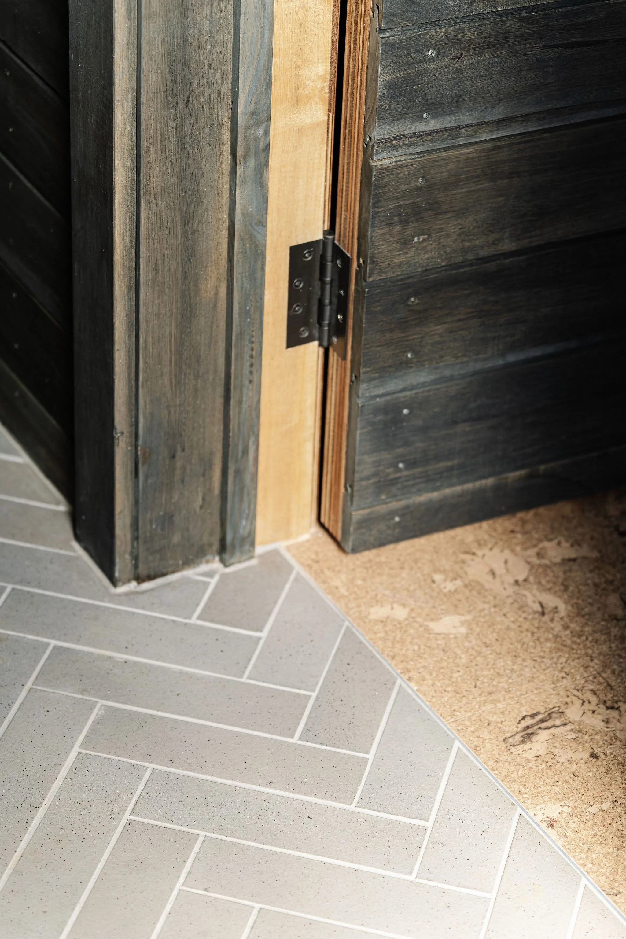 Material selections provide a glimpse of what lies inside