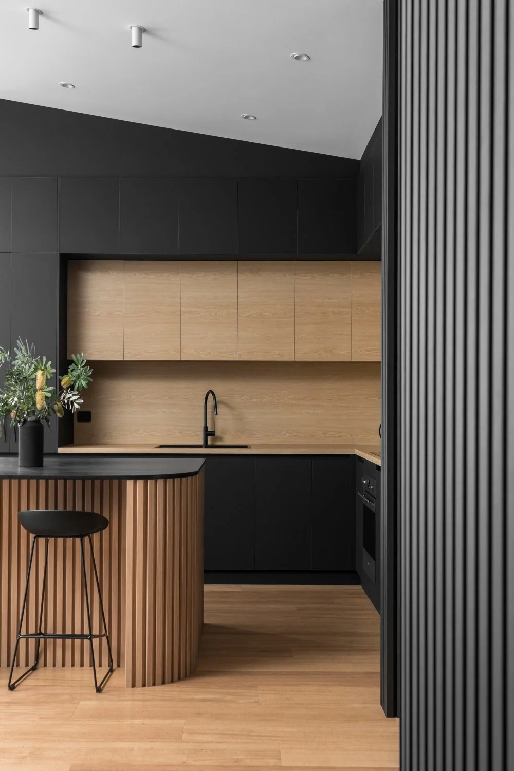 Moody Scandinavian inspired kitchen