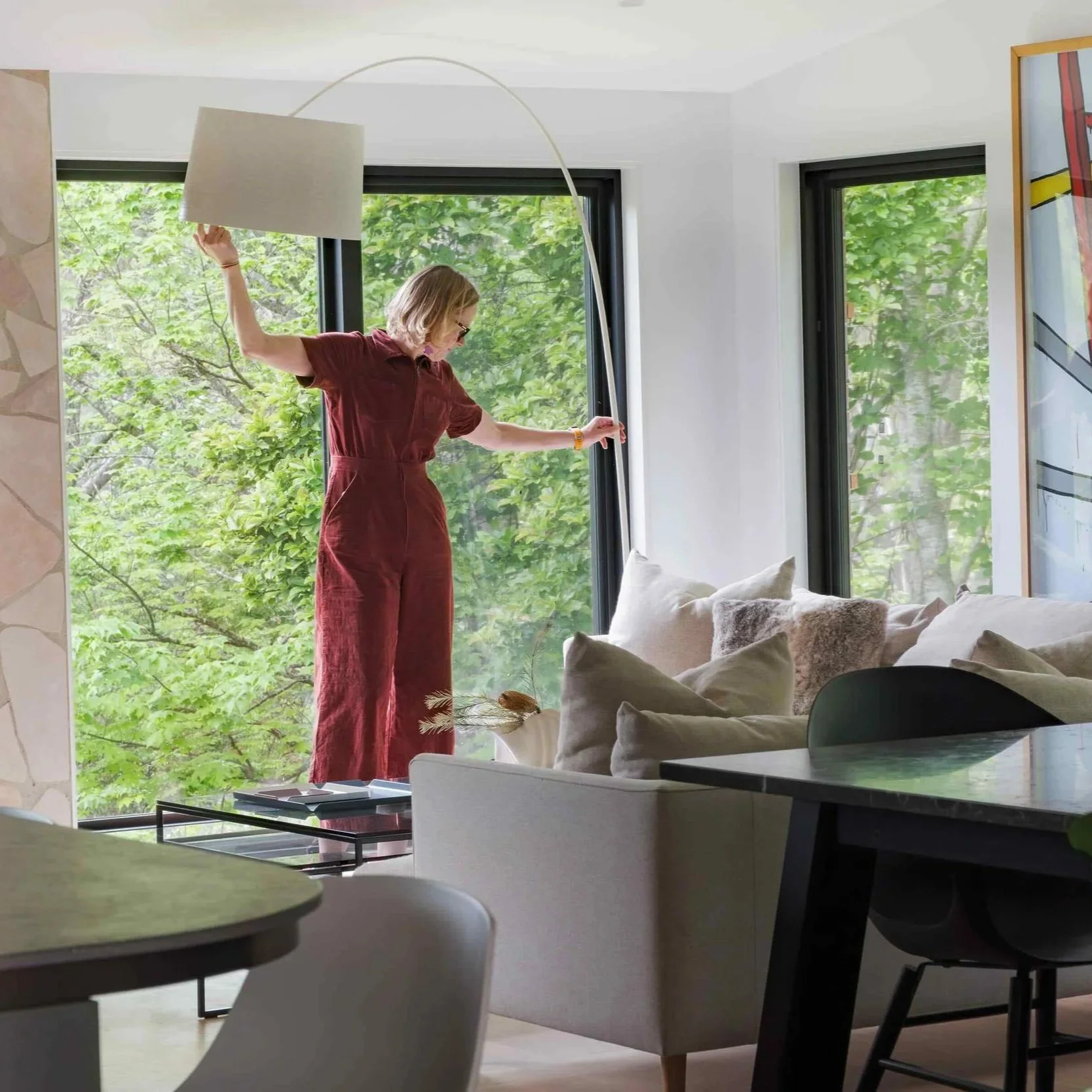 Britt Howard, Creative Director at Britt White Studio, has curated the furniture collection and styled numerous projects including Great Alpine House