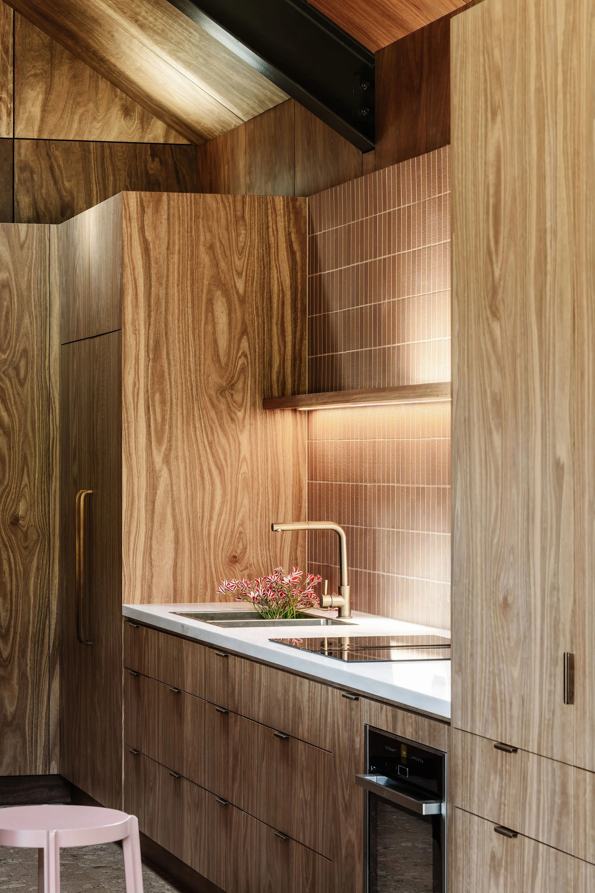 Featuring custom cabinetry, designed by Imogen Pullar and constructed by Wilko Cabinets