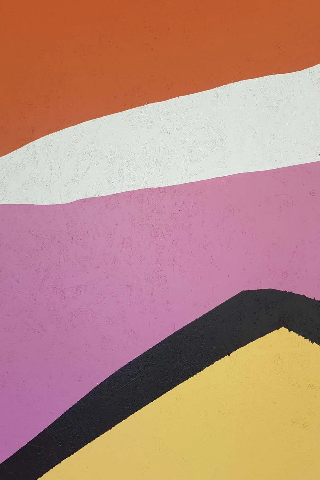 The new wall mural at Dumu Cafe provide a much needed injection of colour