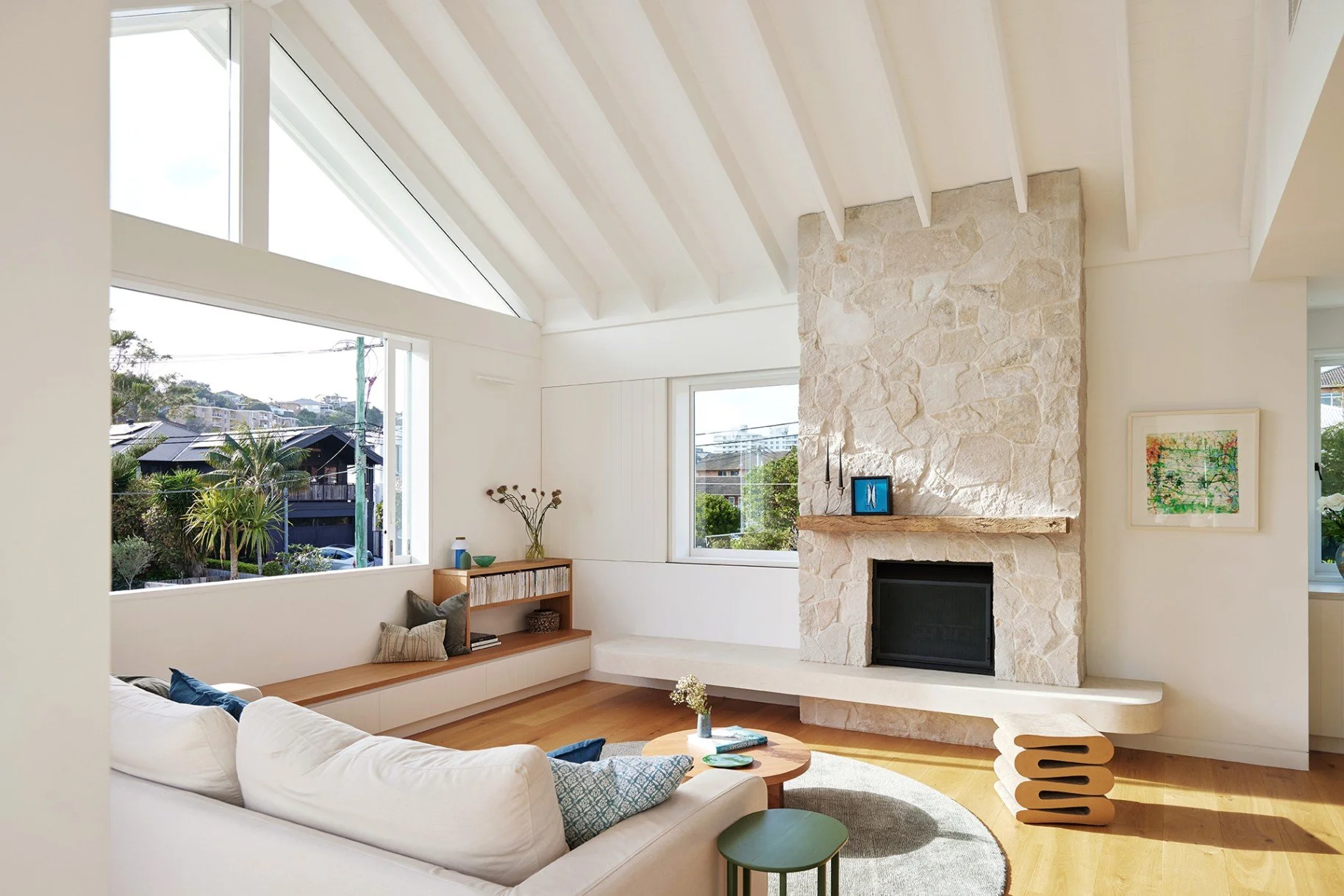 The living room of High Tide Freshwater