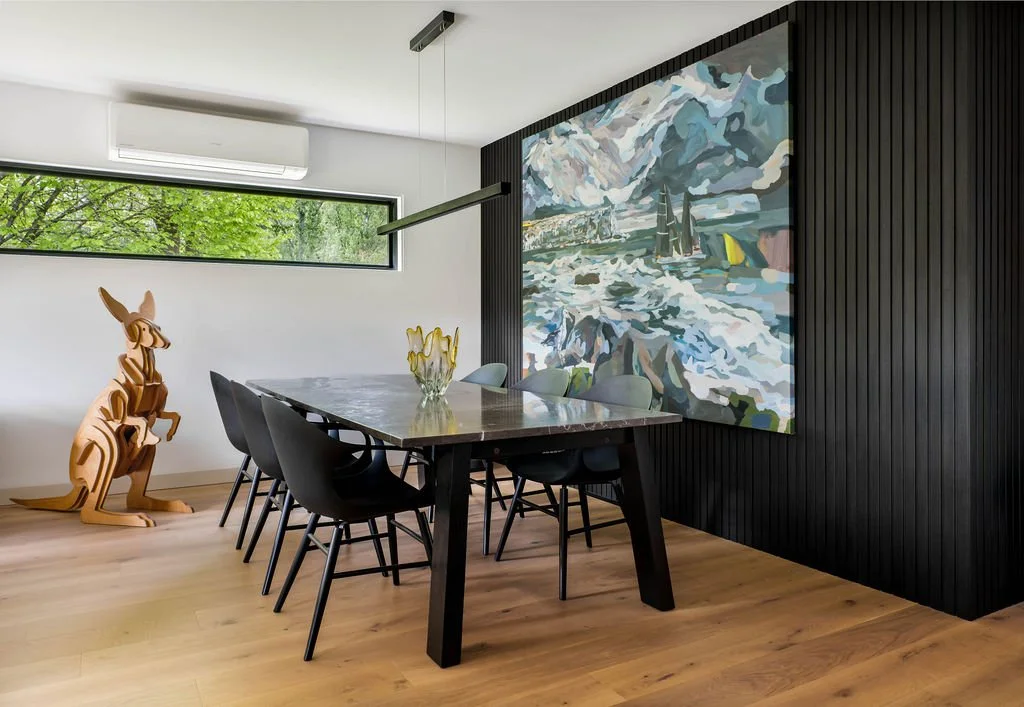 New dining space completes the open planned new heart of the home.