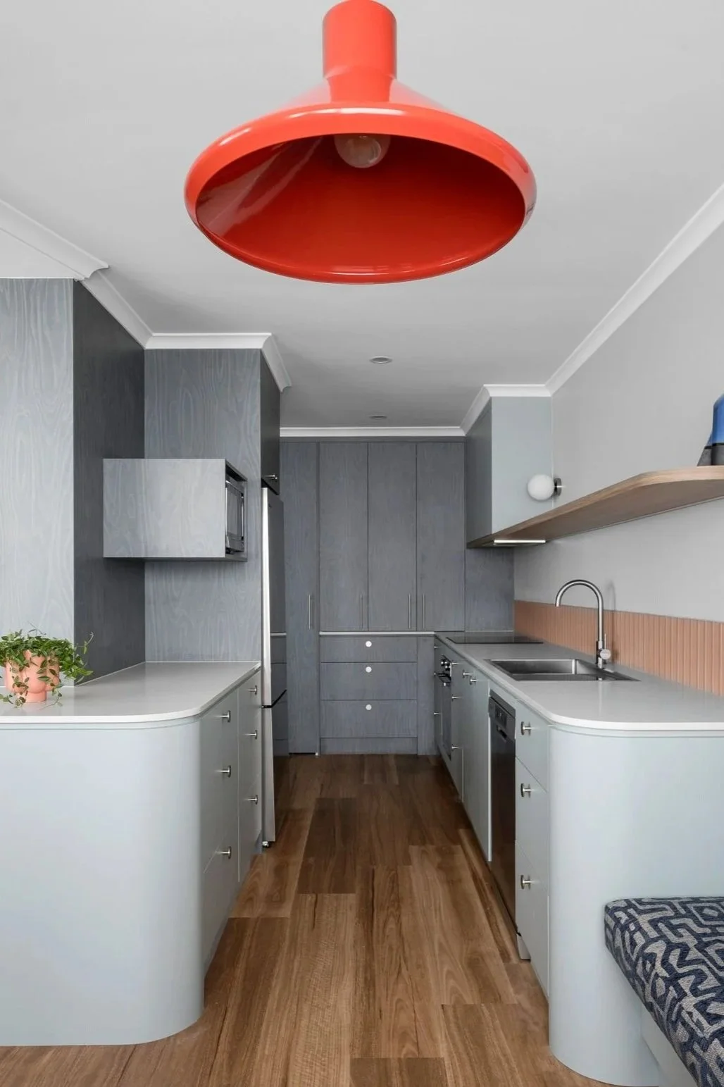 The Lawlers of Mt Hotham kitchen galley kitchen