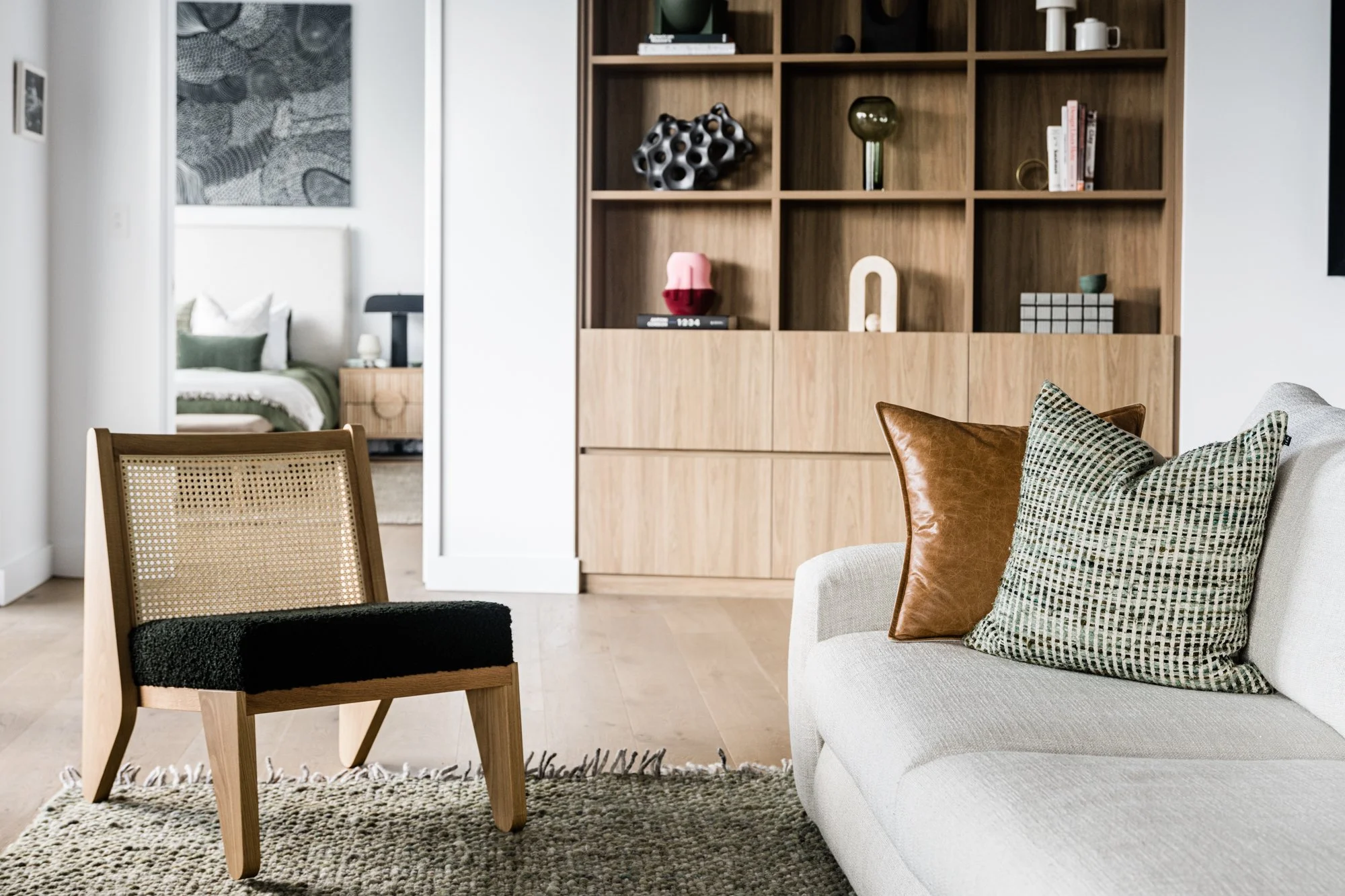 Bespoke furniture curation at Le Bain Penthouse Brisbane by Britt White Studio