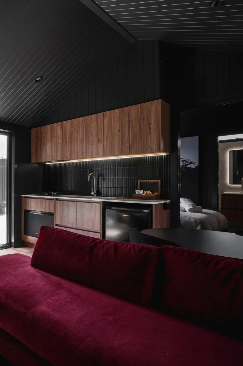 Tasman Alpine Cabins Bright Commercial project by Britt White Studio