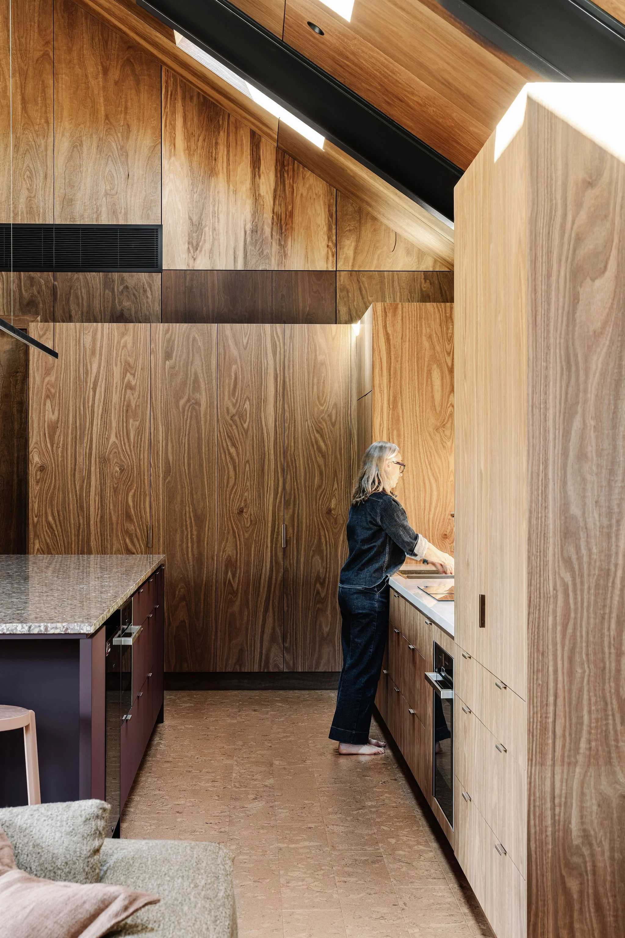 The kitchen, like the rest of the home, feels true to the wy they live