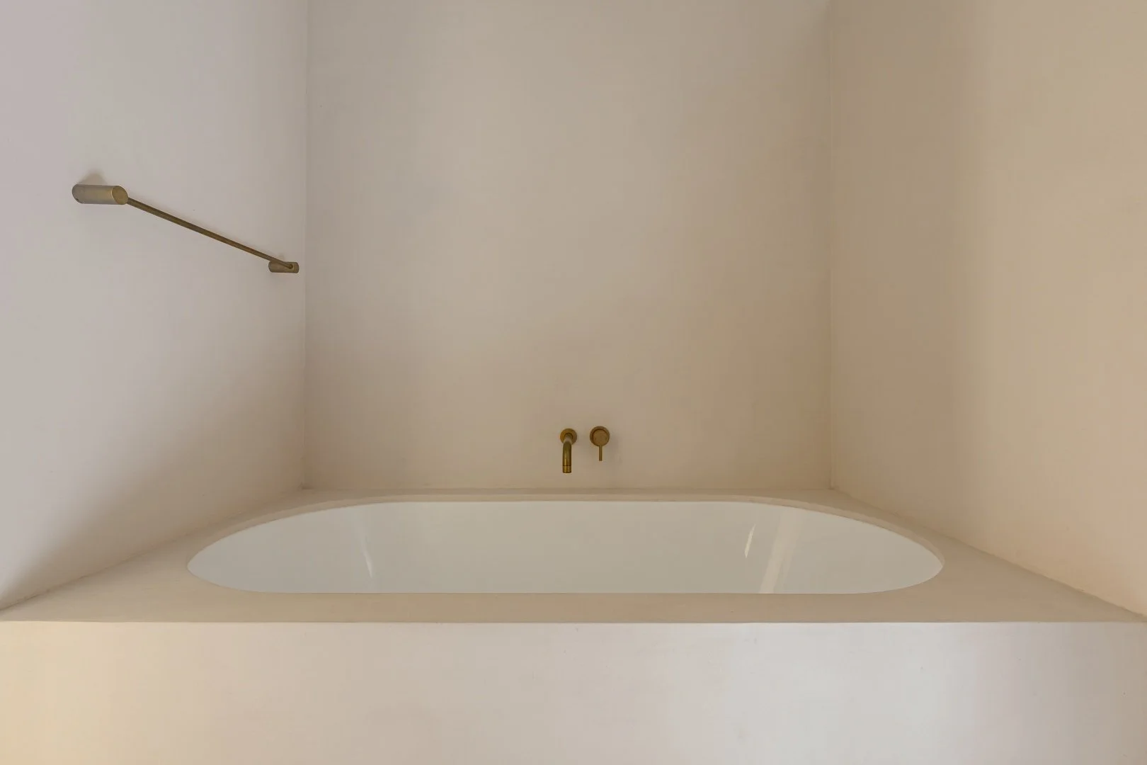 Simple elegance of the main bathroom inset bath.