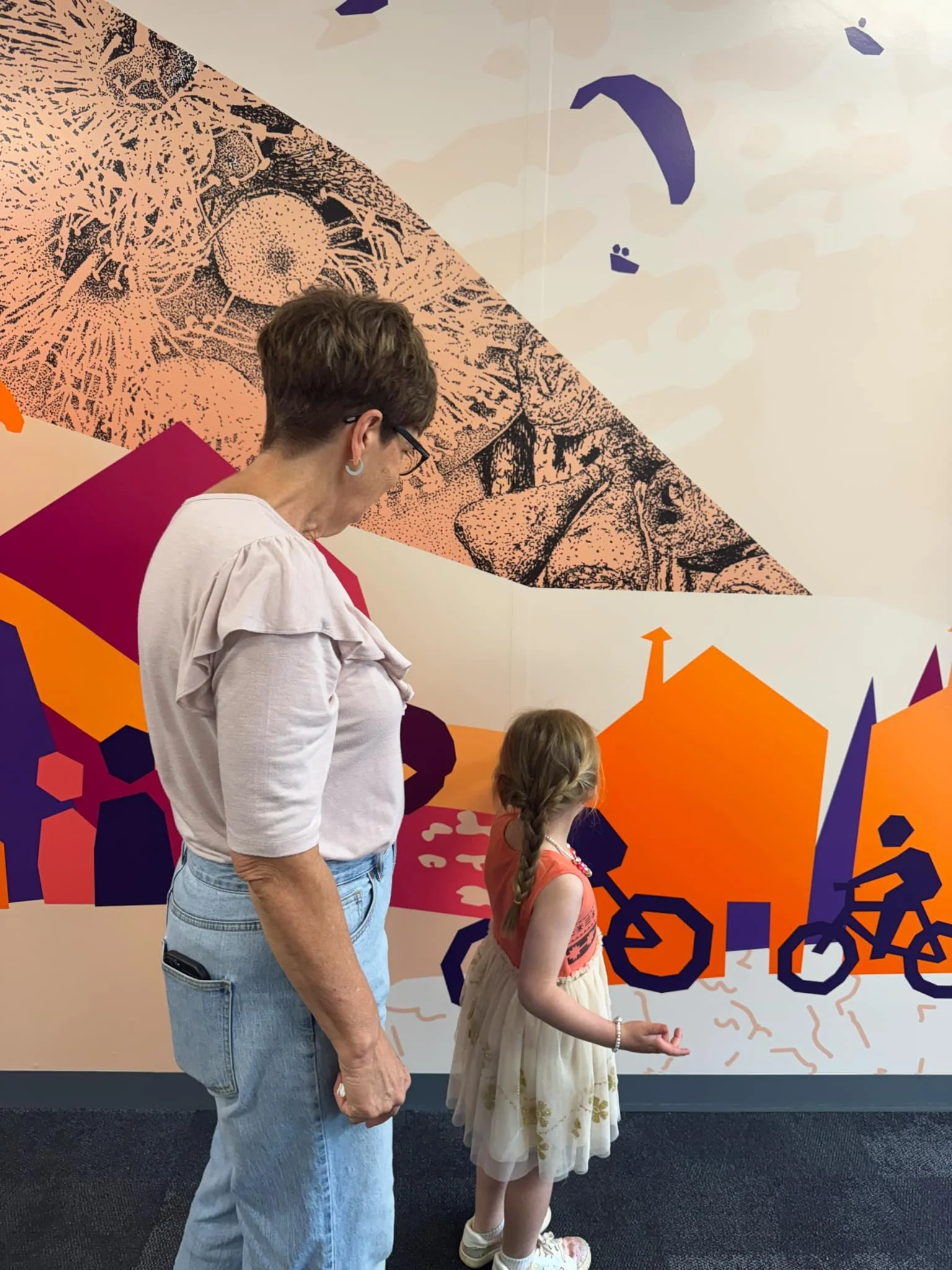 So much to explore in Kirrily Anderson's mural