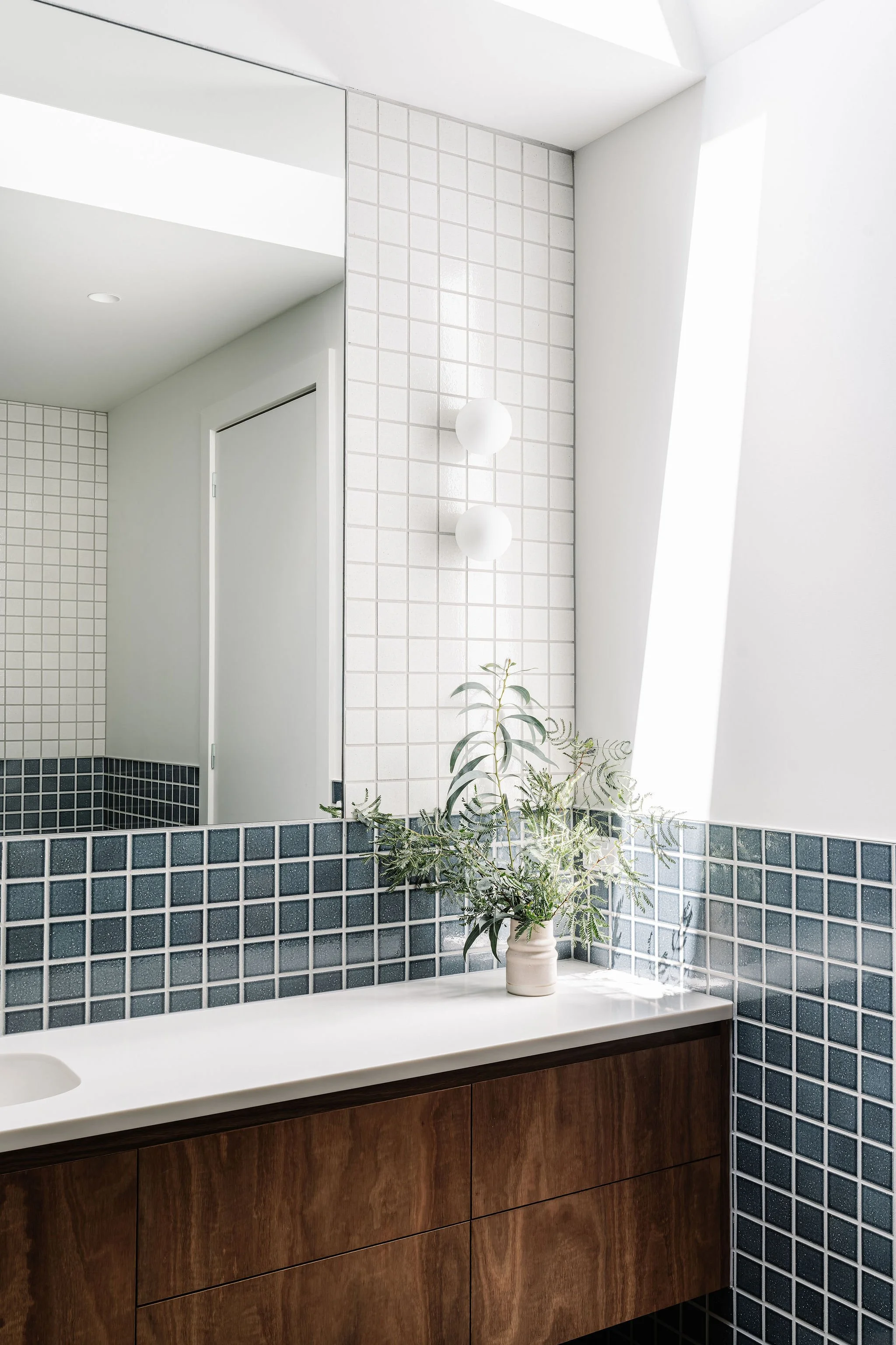 Upstairs bathroom servicing three bedrooms