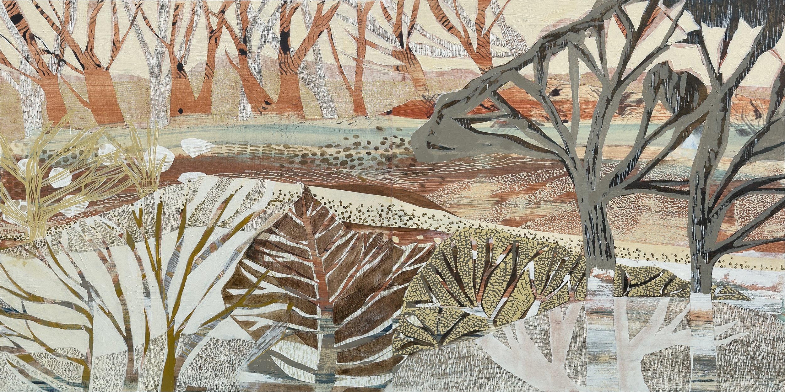  LAND BENEATH THE SKY 

Original artwork, 2023
 
Acrylic on timber panel
 
Floating frame
 
50 x 100 cm


  ENQUIRE  