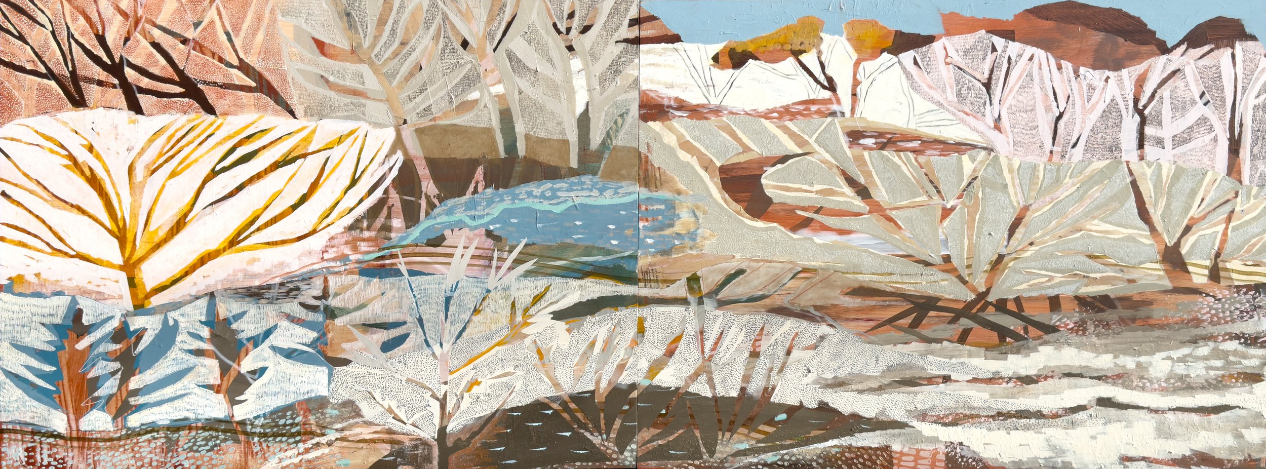 
 DREAMFIELD 

Original artwork, 2026
 
Acrylic on wooden board
 
Floating frame
 
76 x 204 cm 

  ENQUIRE 
 