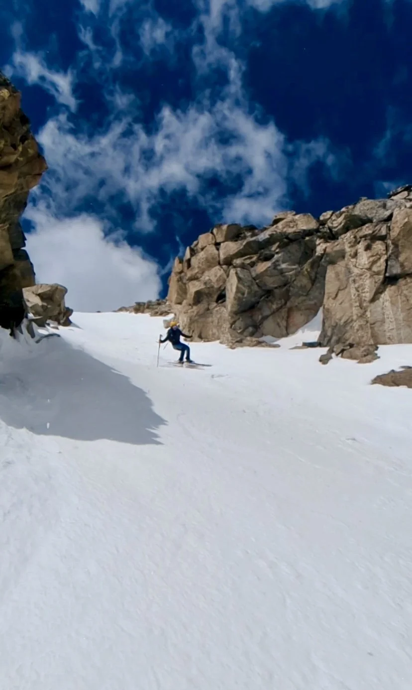  The most scenic part of Apache couloir 