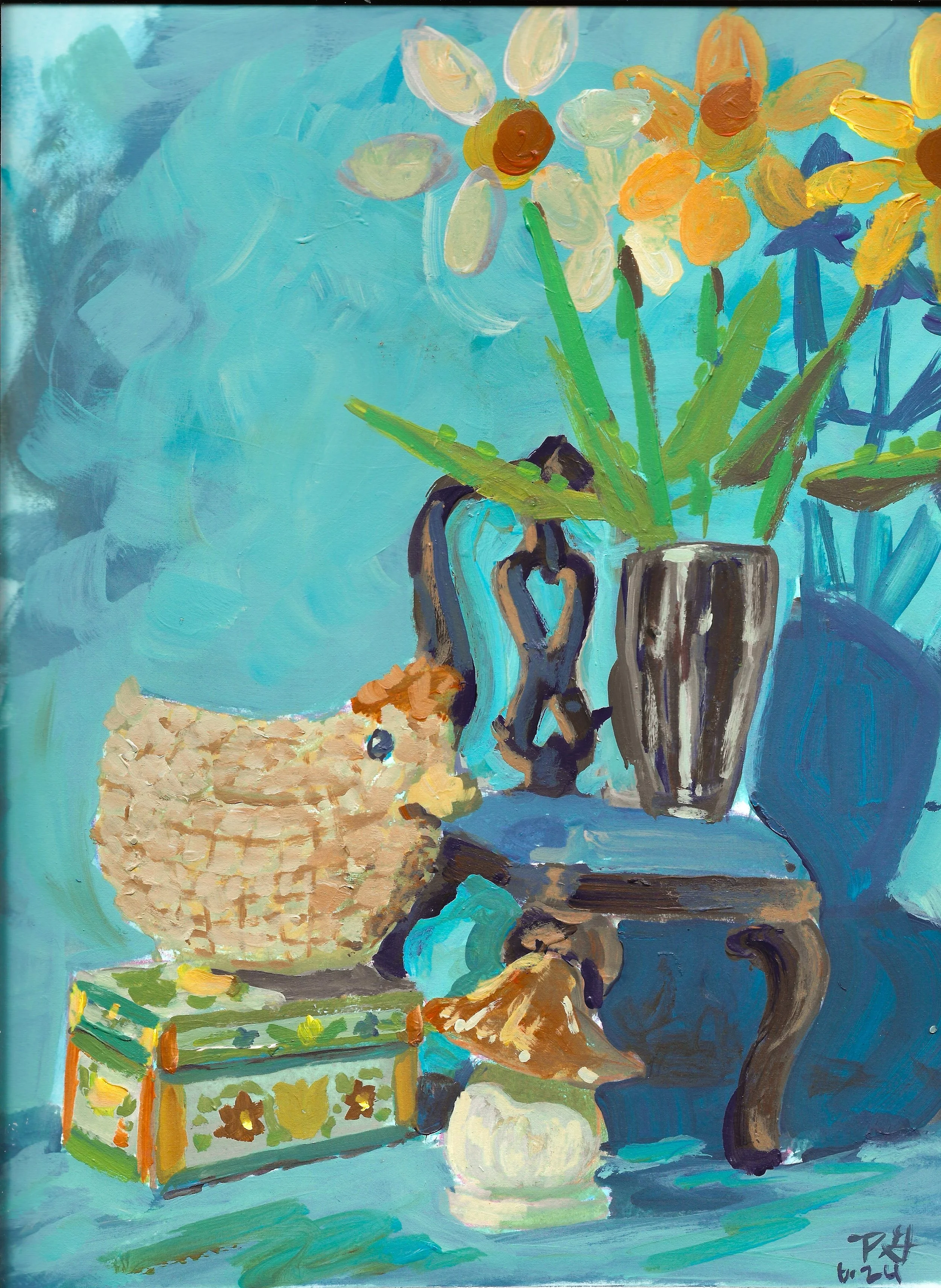 lego flower still life acrylic raw .jpeg