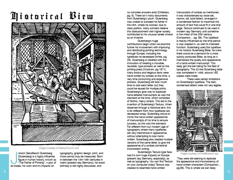 Historical View, Essay Spread