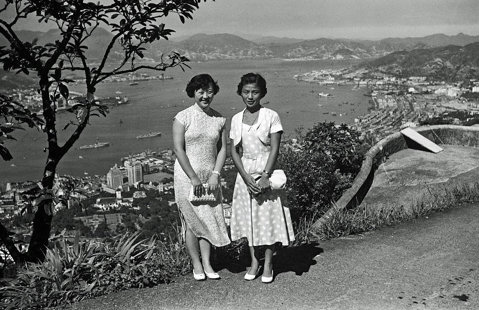 Then and Now in Hong Kong - Mount Austin Road, the Peak