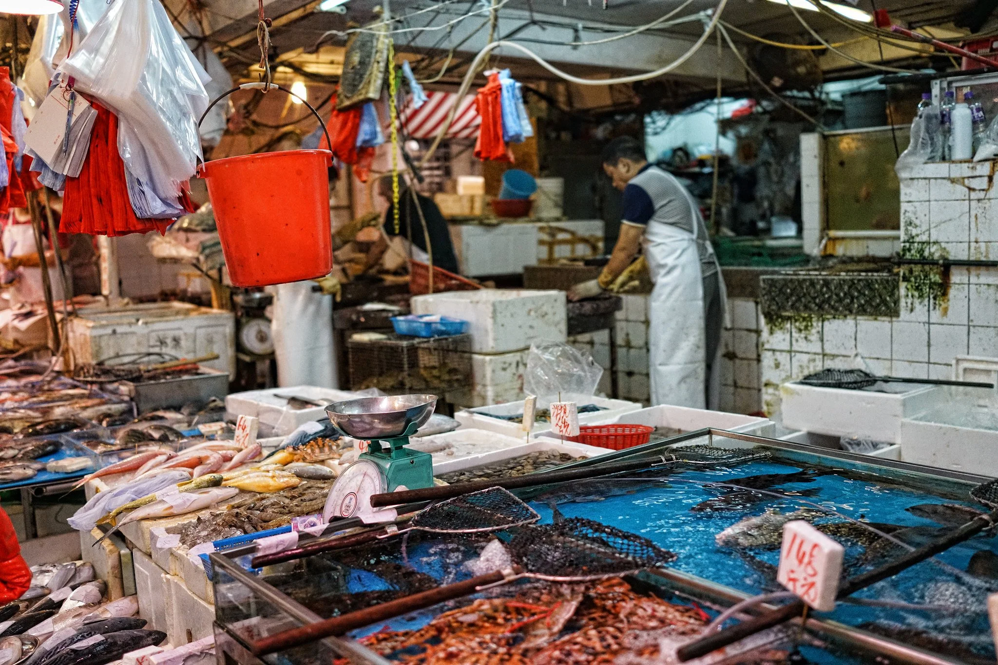 Photo of the day No. 55 - Red Buckets in Hong Kong Markets — J3 ...