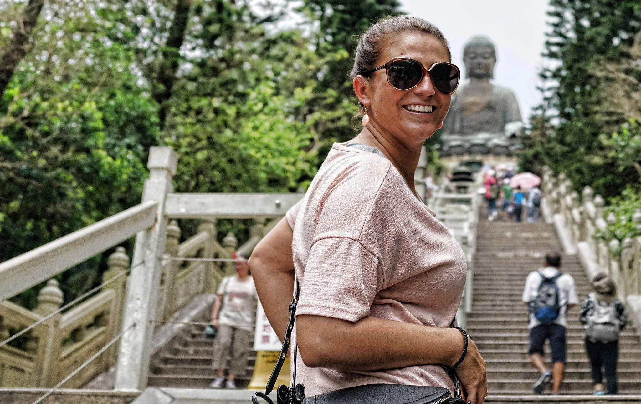 The Big Buddha Hong Kong - Climbing 268 steps to the top