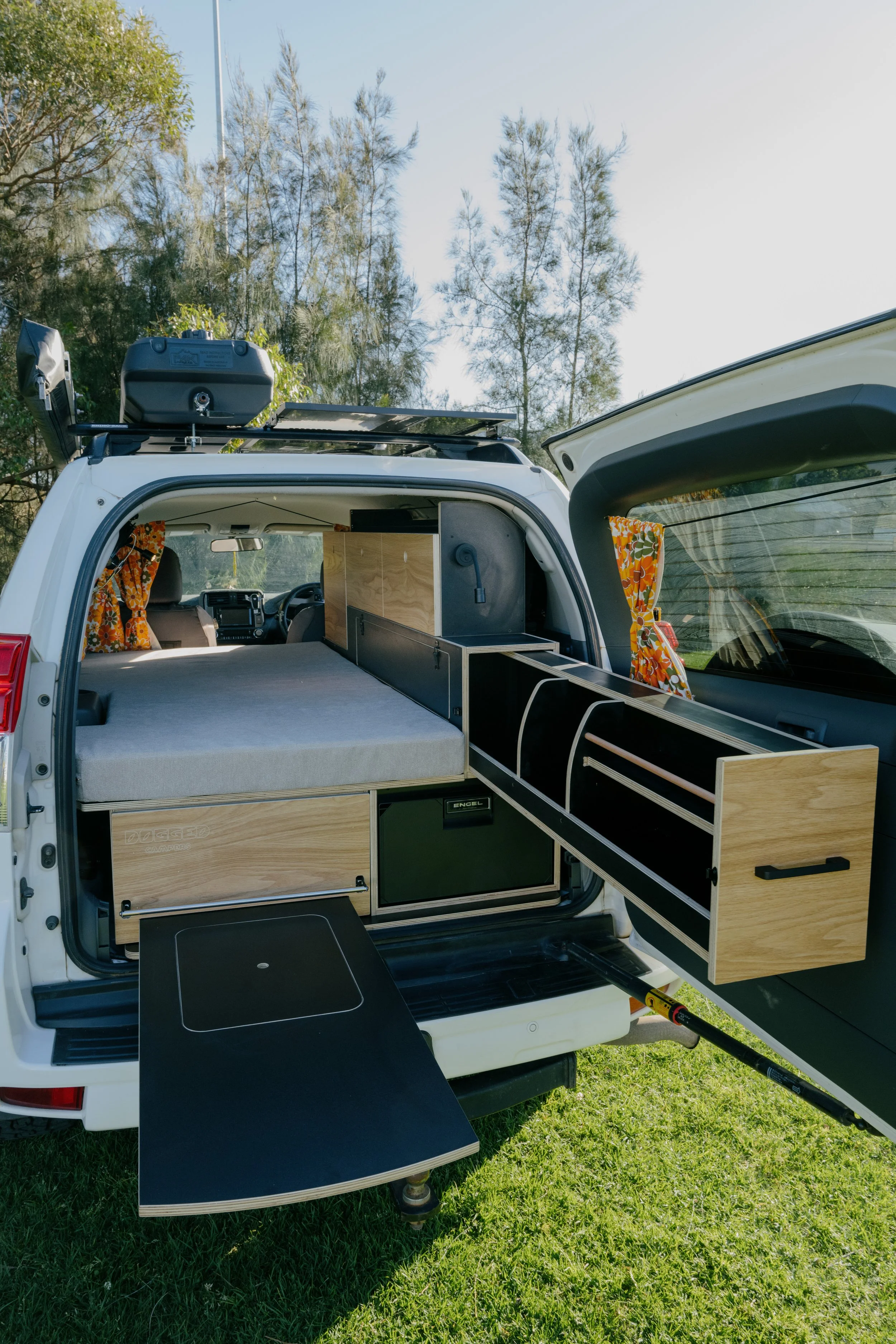 campervan conversion in toyota landcruiser prado